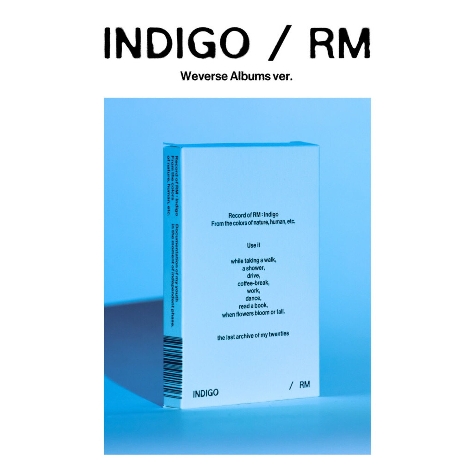 BTS RM - [Indigo] Postcard Edition (Weverse Albums ver.)