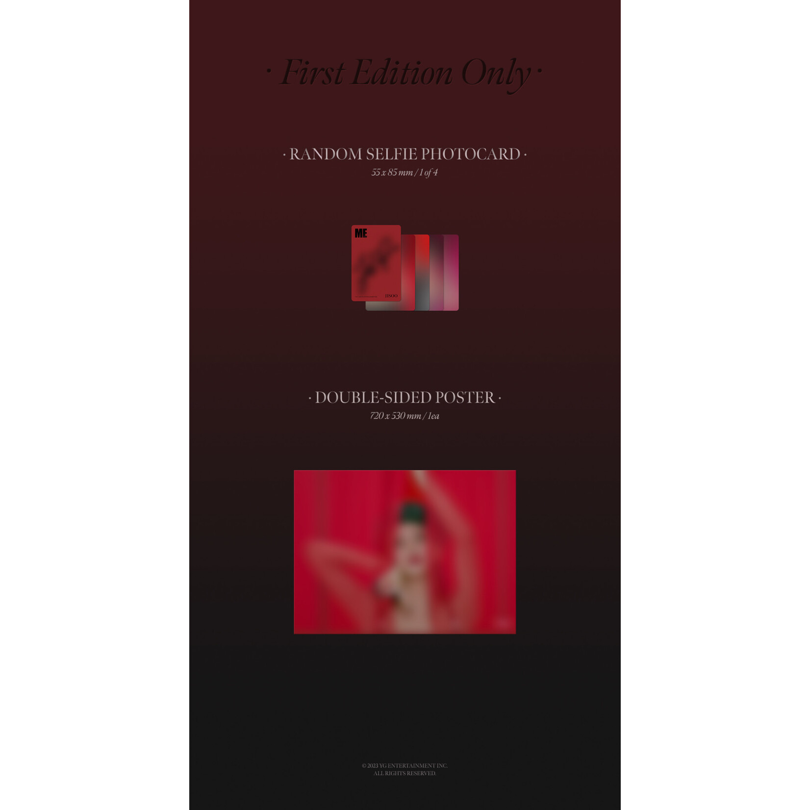 BlackPink JISOO (BLACKPINK) - 1st Single [ME] (Red Ver.)