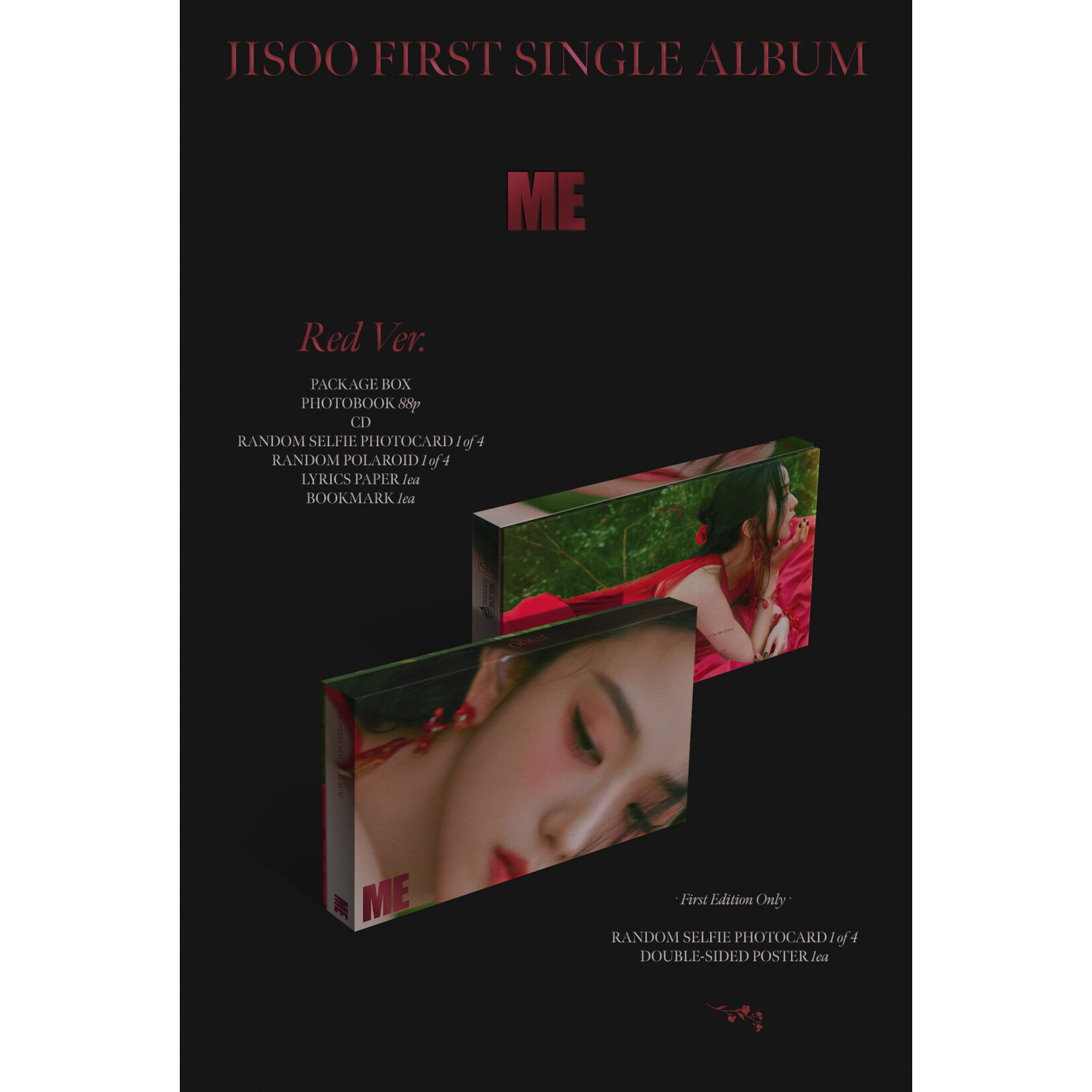 BlackPink JISOO (BLACKPINK) - 1st Single [ME] (Red Ver.)