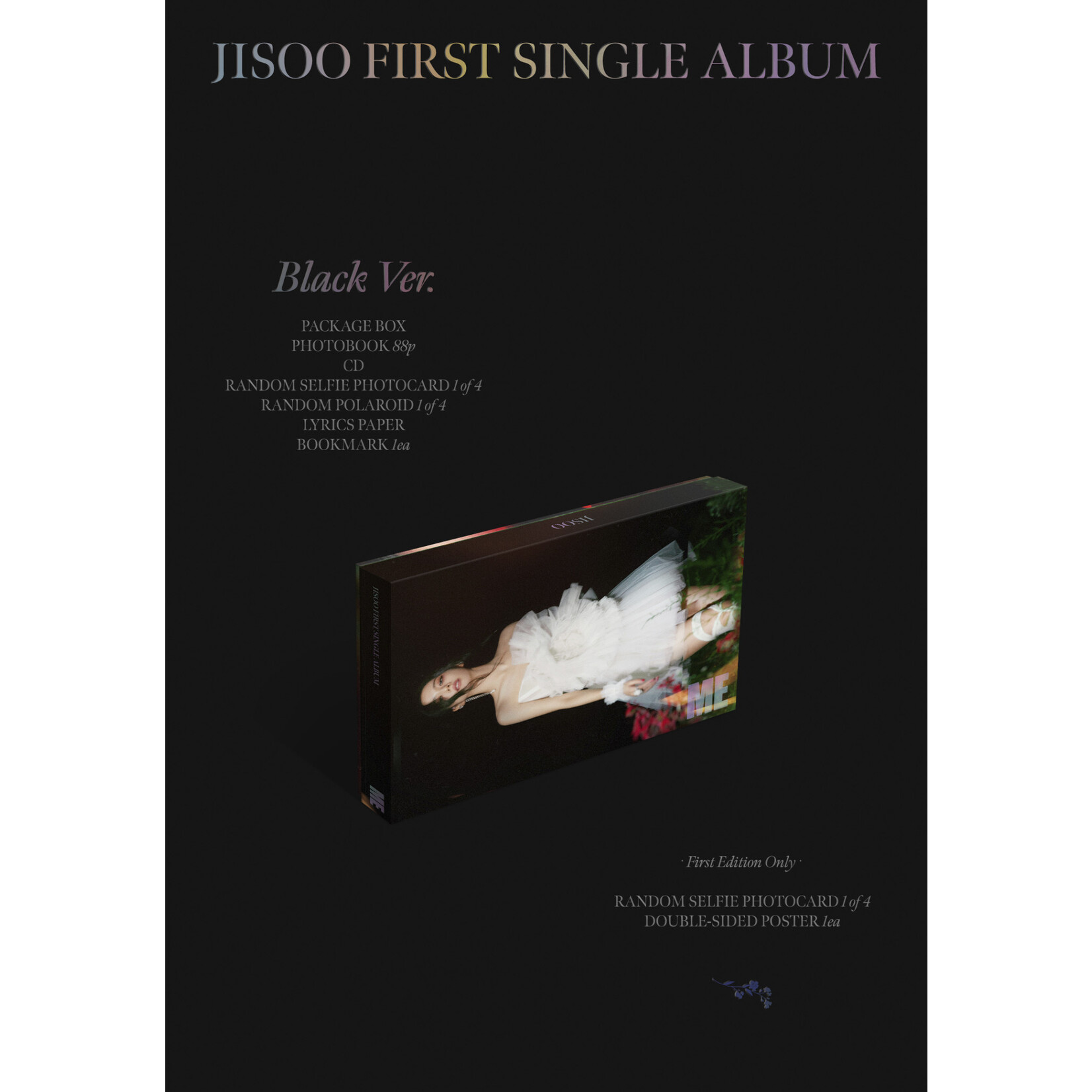 BlackPink JISOO (BLACKPINK) - 1st Single [ME] (Black Ver.)