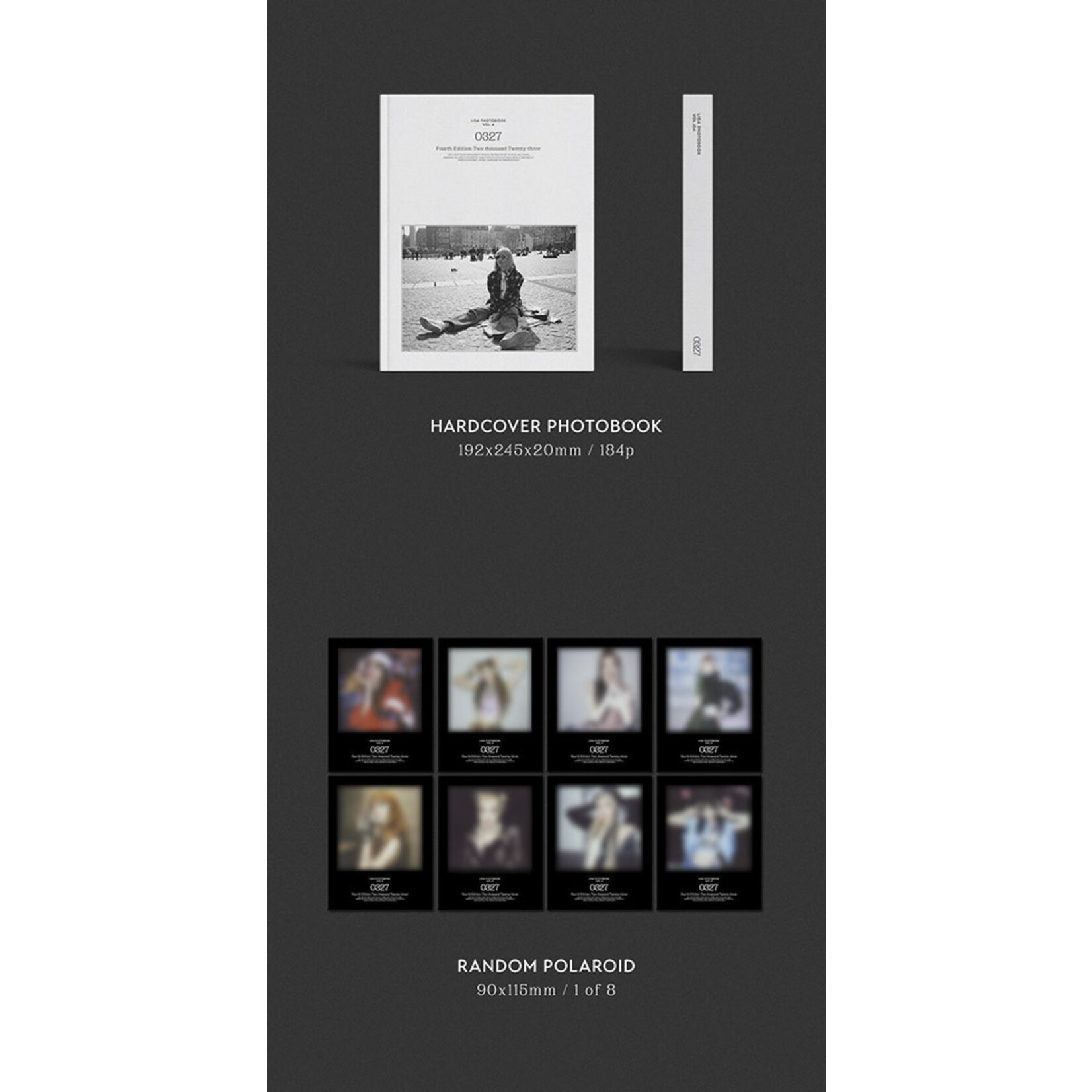 BlackPink [Special Sale] [YG] LISA - vol.4 [LISA 0327 PHOTOBOOK] + POLAROID CARD SET