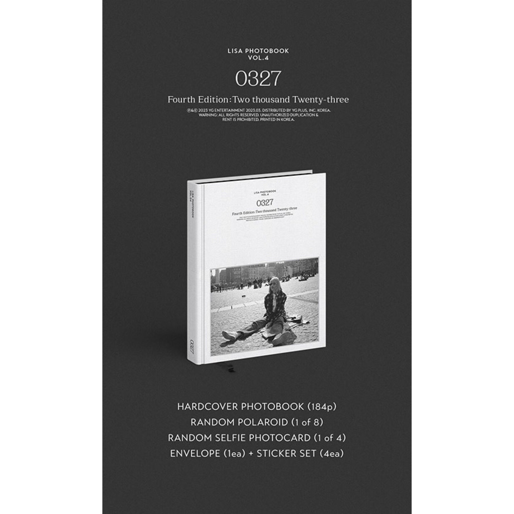 BlackPink [Special Sale] [YG] LISA - vol.4 [LISA 0327 PHOTOBOOK] + POLAROID CARD SET