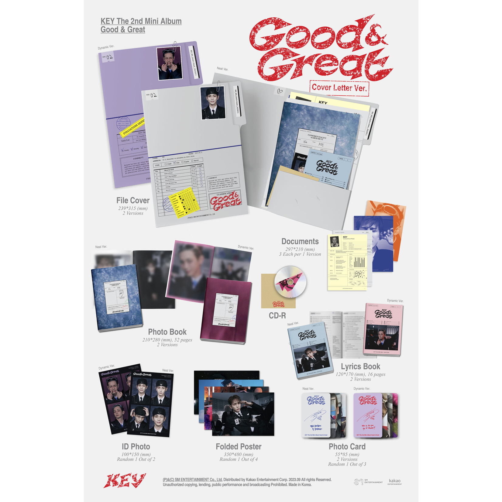 Shinee KEY - The 2nd Mini Album [Good & Great] (Cover Letter Ver.)