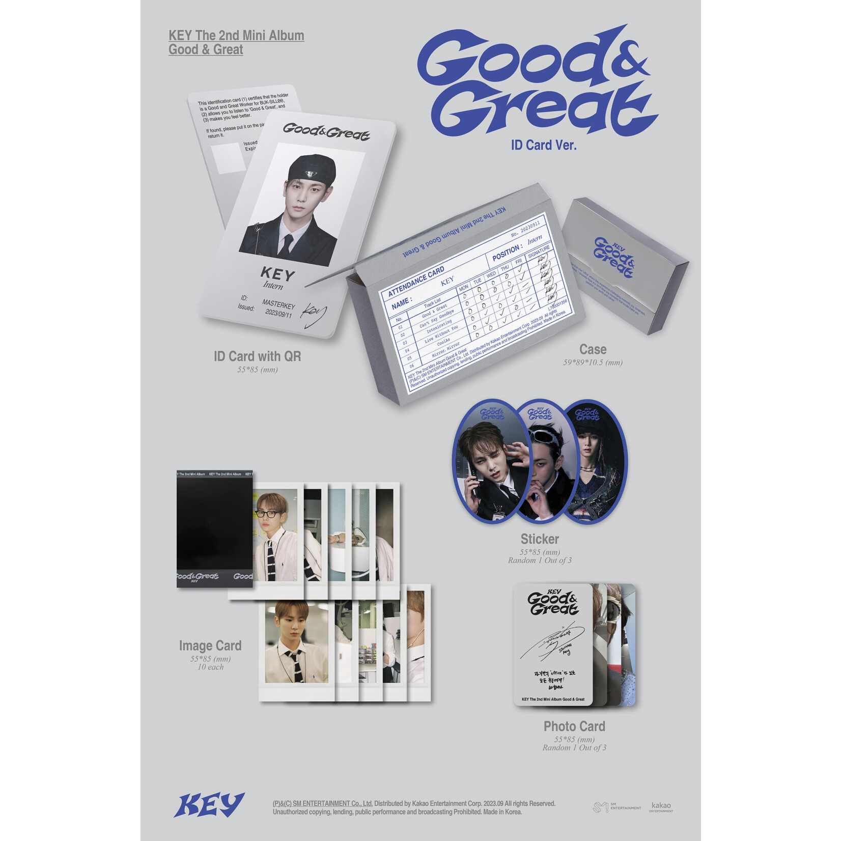 Shinee KEY - The 2nd Mini Album [Good & Great] (ID Card Ver.)