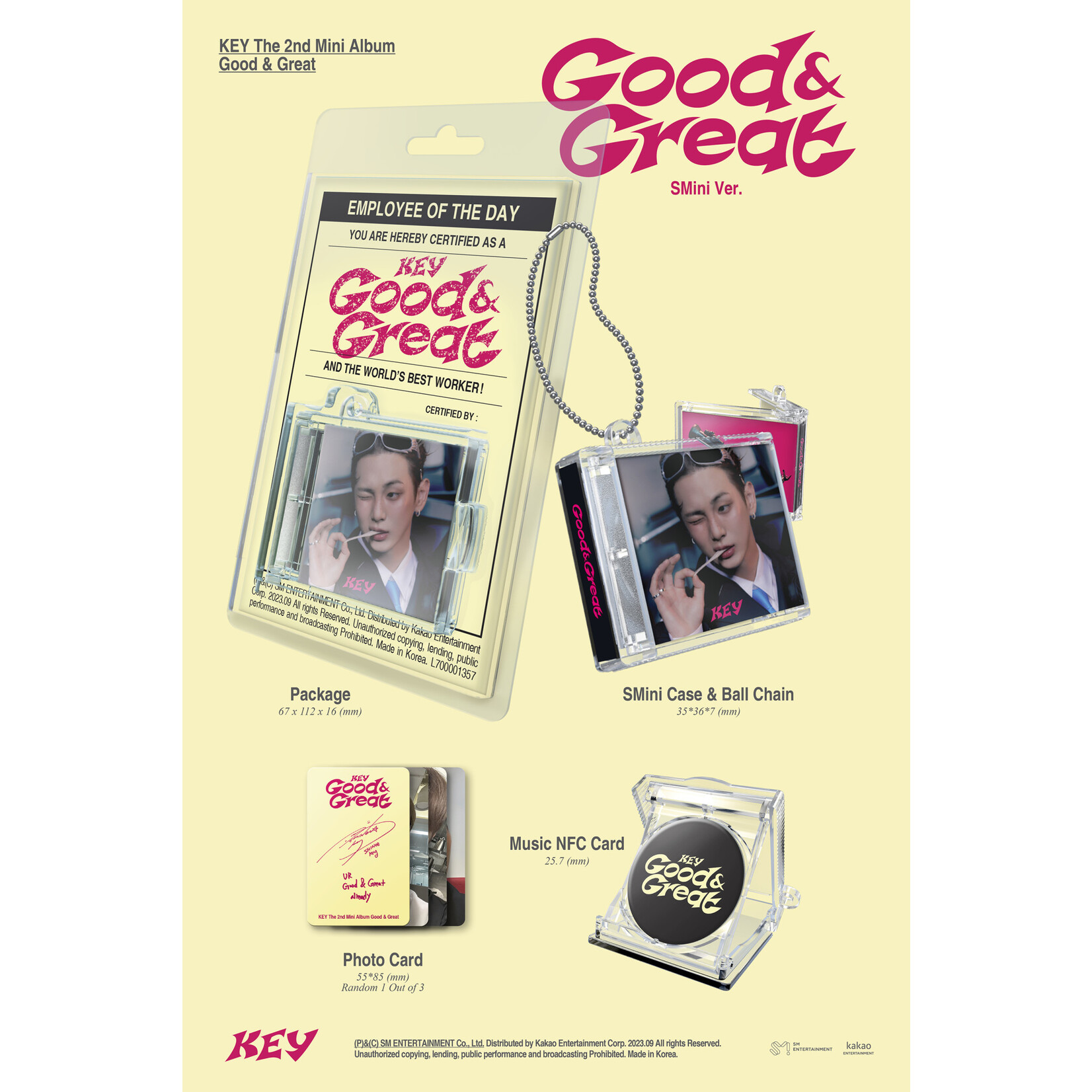 Shinee KEY - The 2nd Mini Album [Good & Great] (SMini Ver.)