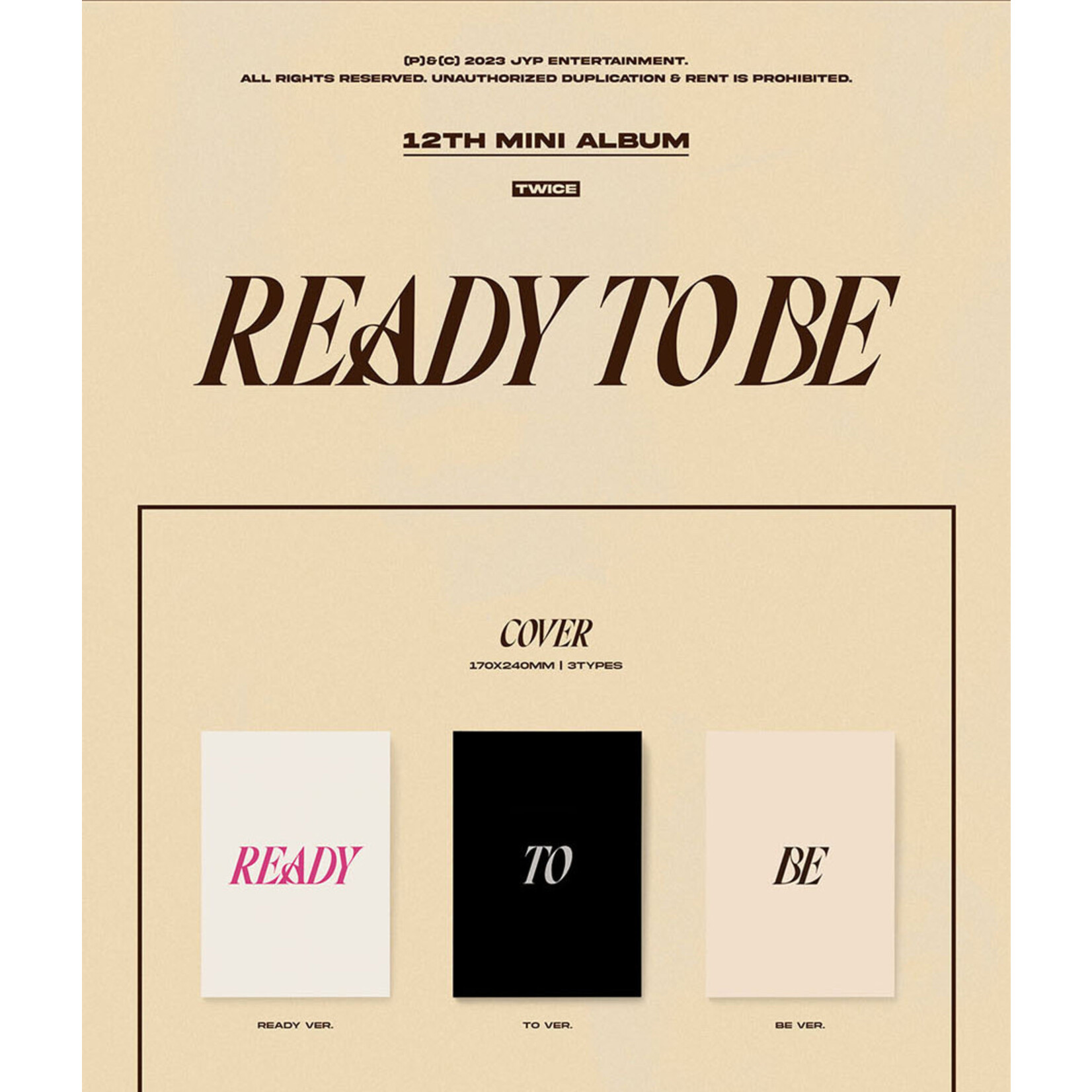 Twice Twice - [Ready to be] (Photobook ver.) + Hologram Photocard (With Muu)