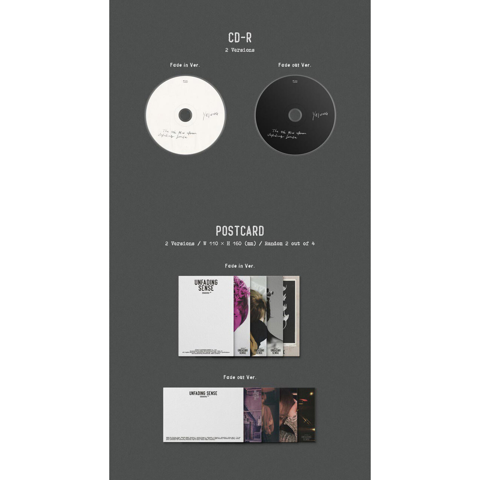 YESUNG - The 5th Mini Album [Unfading Sense] (Photo Book Ver.)