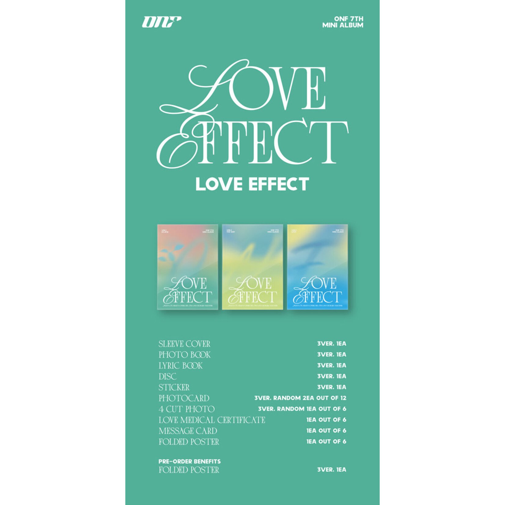 ONF ONF - 7th Mini Album [LOVE EFFECT] (Photobook Ver.)