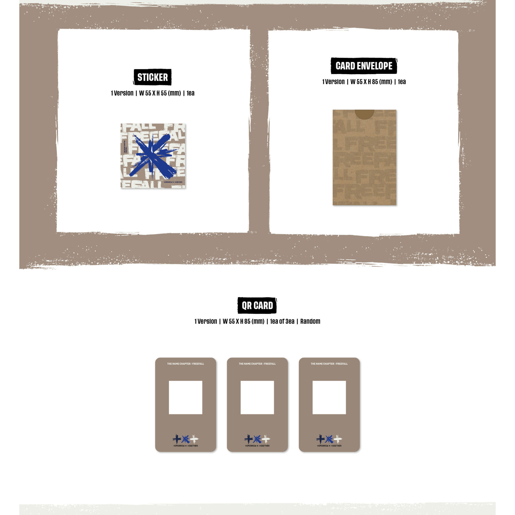 TXT [Weverse] TOMORROW X TOGETHER (TXT) - [THE NAME CHAPTER : FREEFALL] (Weverse Albums Set Ver.) + Weverse Gift (WS)