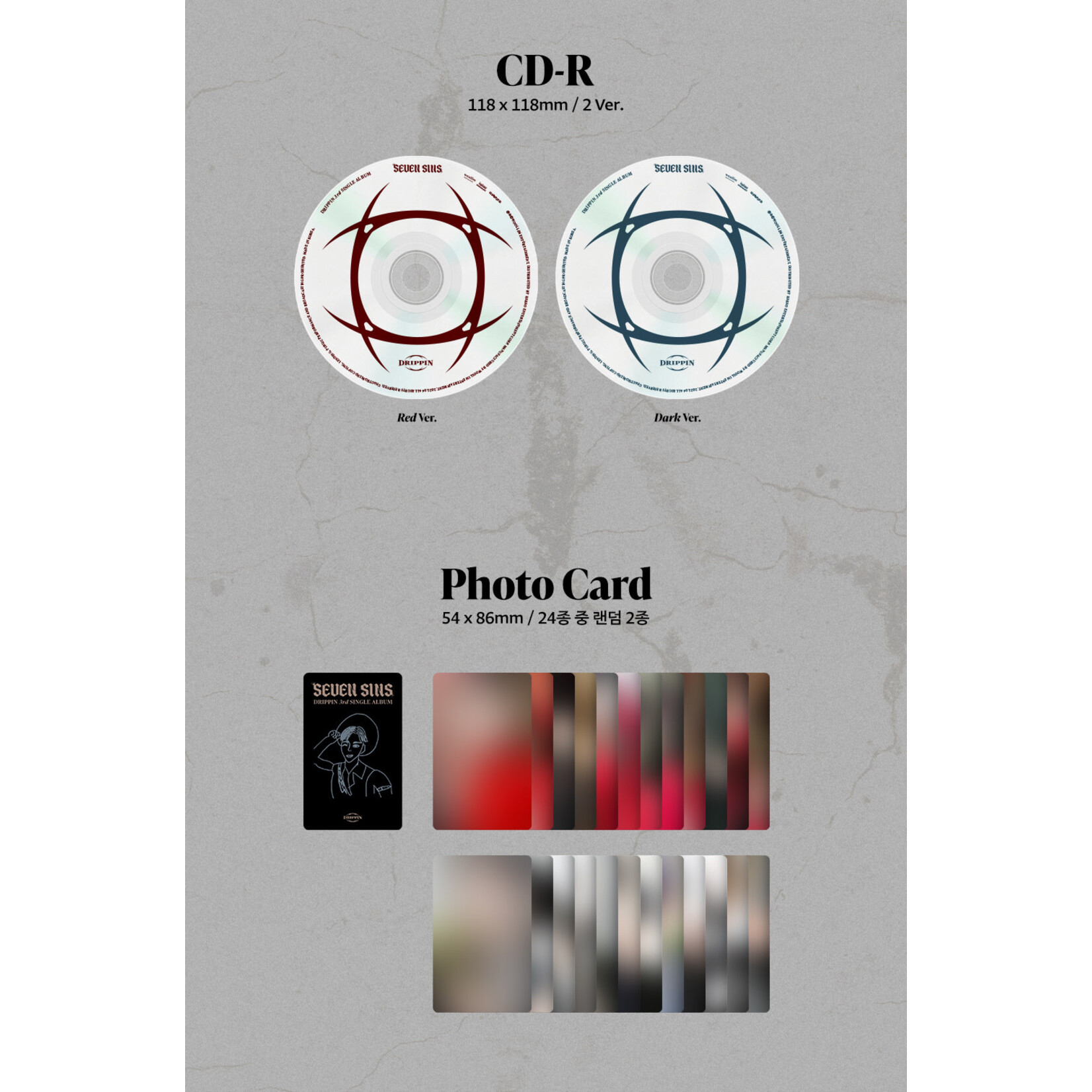 Drippin DRIPPIN - 3rd Single Album [SEVEN SINS] Red ver.