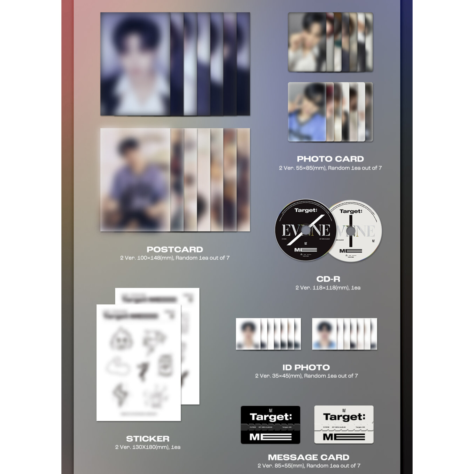 EVNNE EVNNE - 1st Mini Album [Target: ME] (Photobook Ver.) + Poster