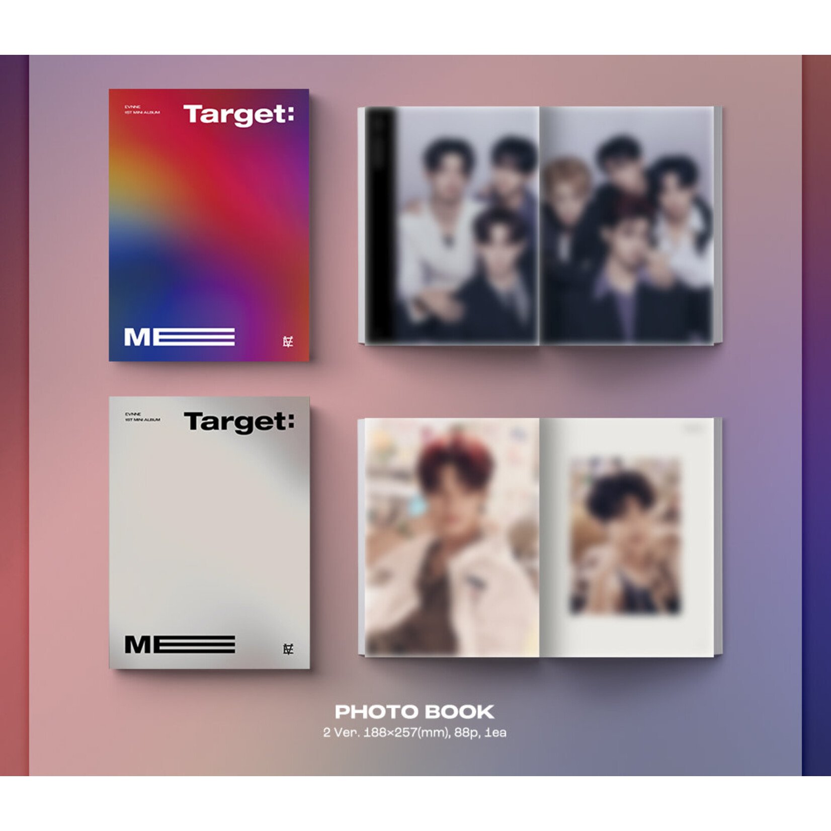 EVNNE EVNNE - 1st Mini Album [Target: ME] (Photobook Ver.) + interAsia Photocard Event