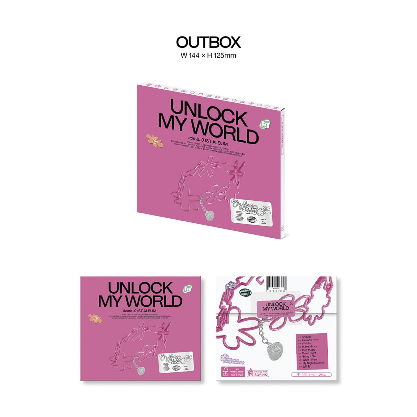 Fromis_9 Fromis_9 - 1st ALBUM [Unlock My World] (Compact ver.)