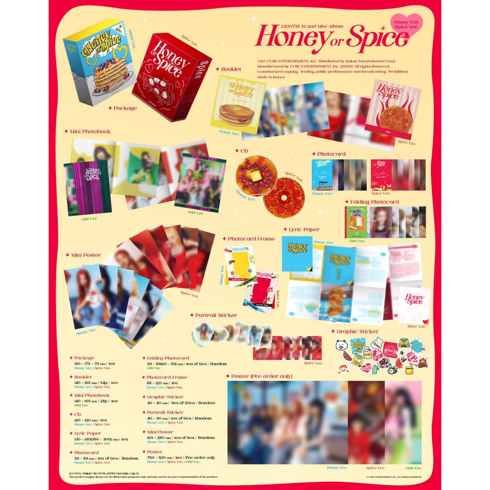 LIGHTSUM LIGHTSUM - 2nd Mini Album [Honey or Spice] (Box Ver.)