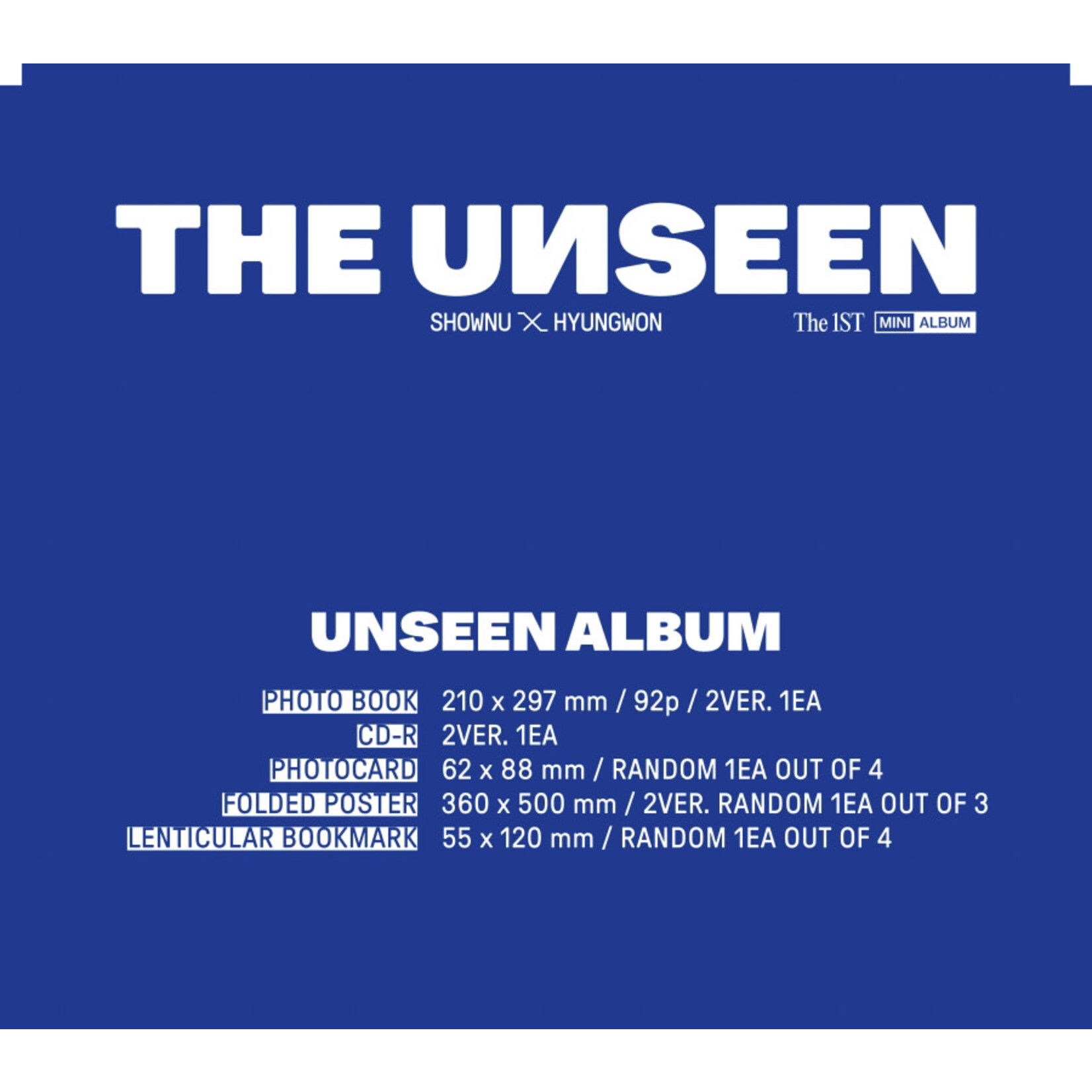 Monsta X SHOWNU X HYUNGWON (MONSTA X) - 1st Mini Album [THE UNSEEN] (Random Ver.)