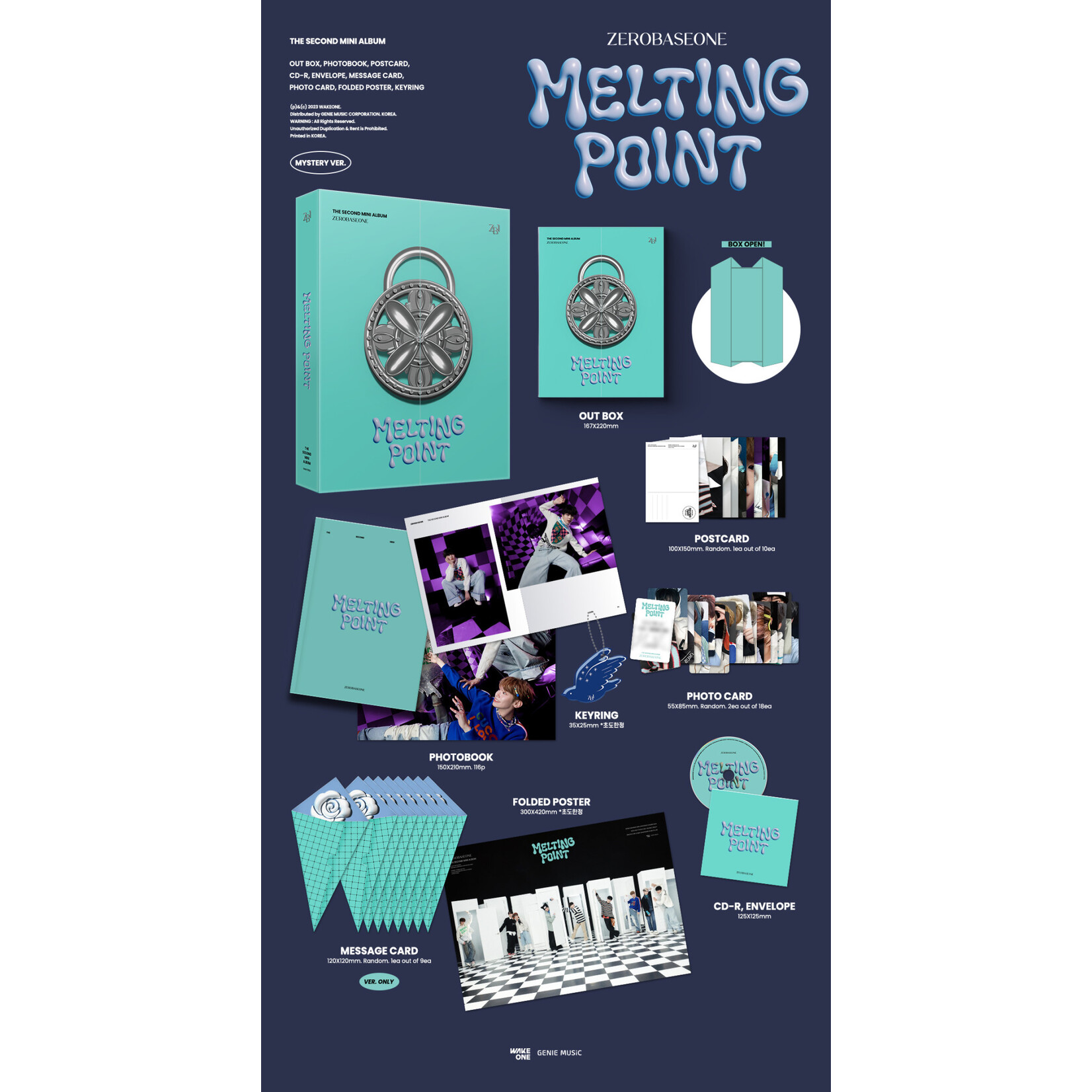 ZeroBaseOne ZEROBASEONE - 2th Mini Album [MELTING POINT] (Photobook Ver.)