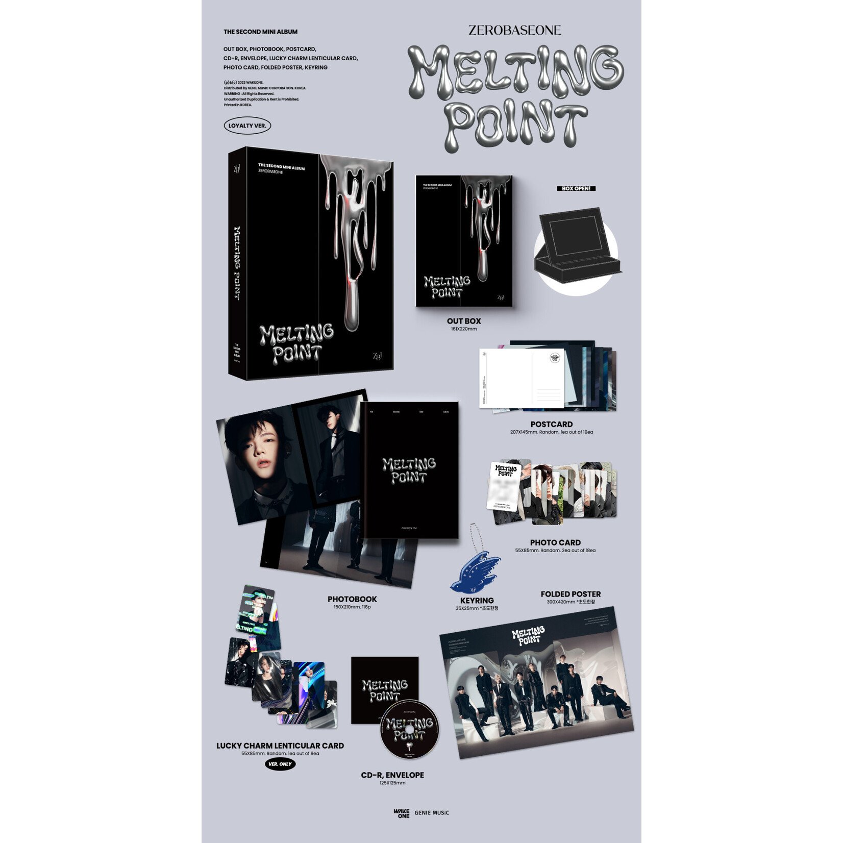 ZeroBaseOne ZEROBASEONE - 2th Mini Album [MELTING POINT] (Photobook Ver.) +Photocard (WM)