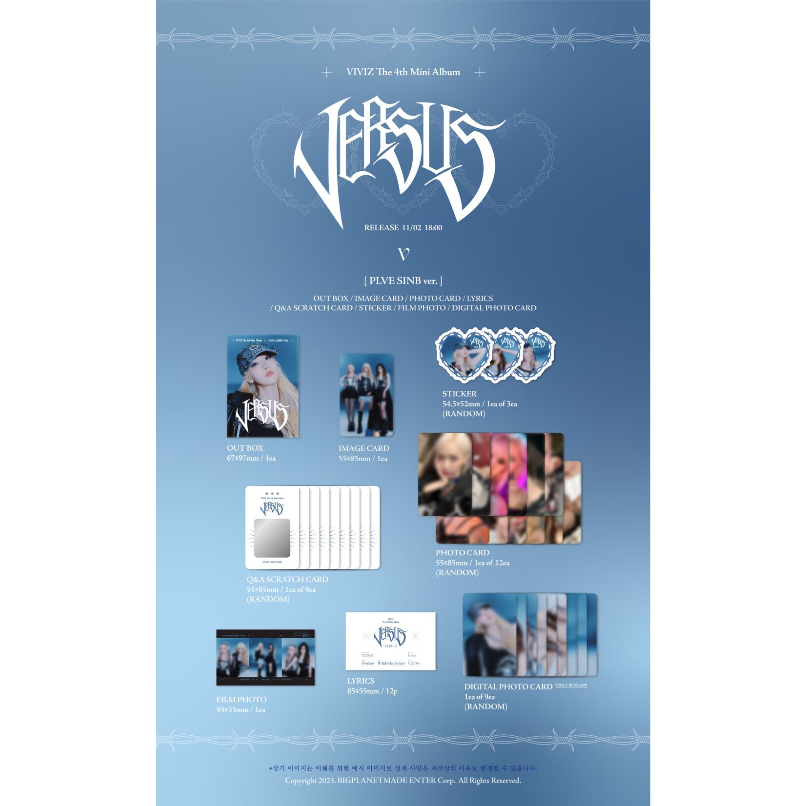 Viviz VIVIZ - The 4th Mini Album [VERSUS] (PLVE ver.) + Random Photocard (SW)