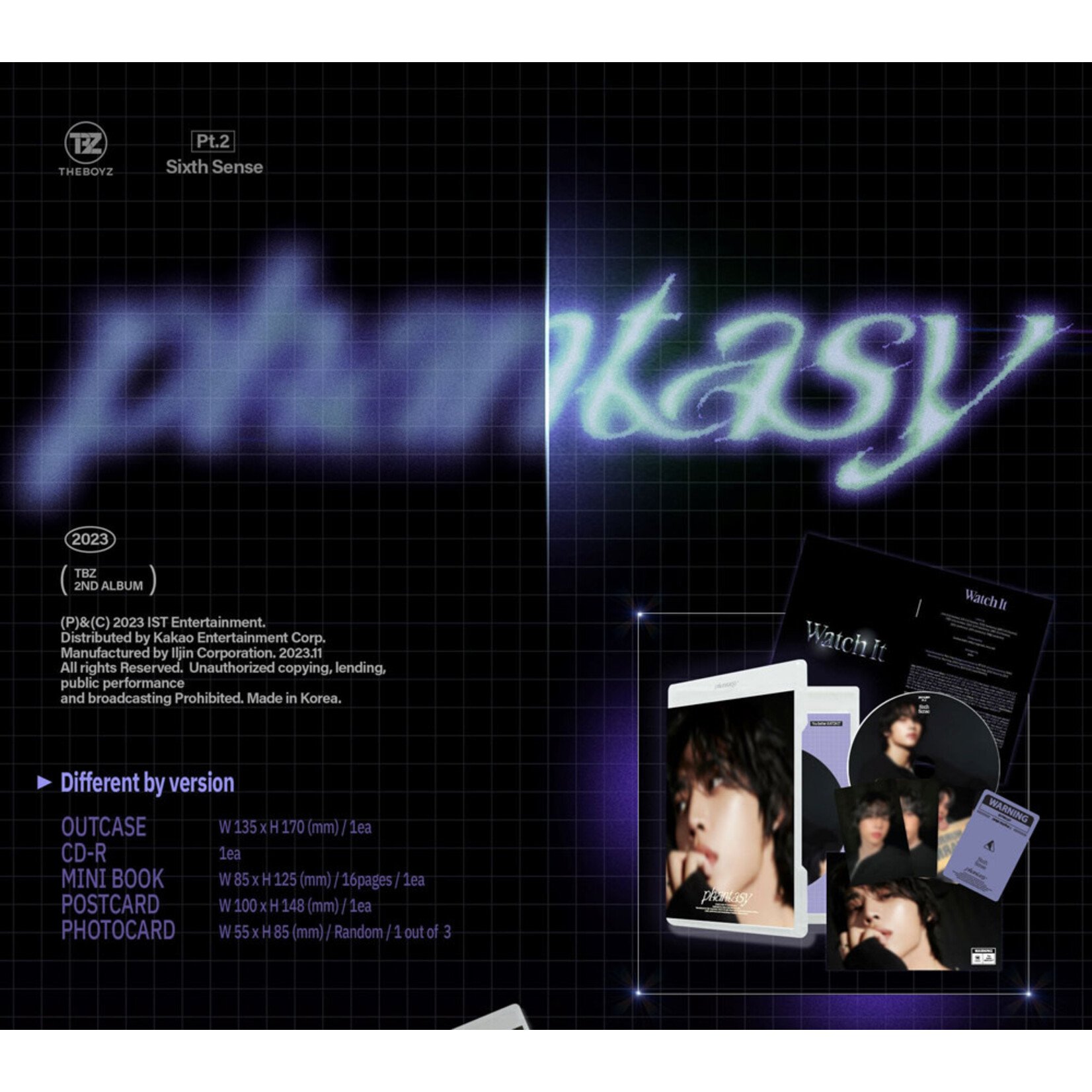 The Boyz THE BOYZ - 2TH ALBUM [PHANTASY] Pt.2 Sixth Sense (DVD ver.)