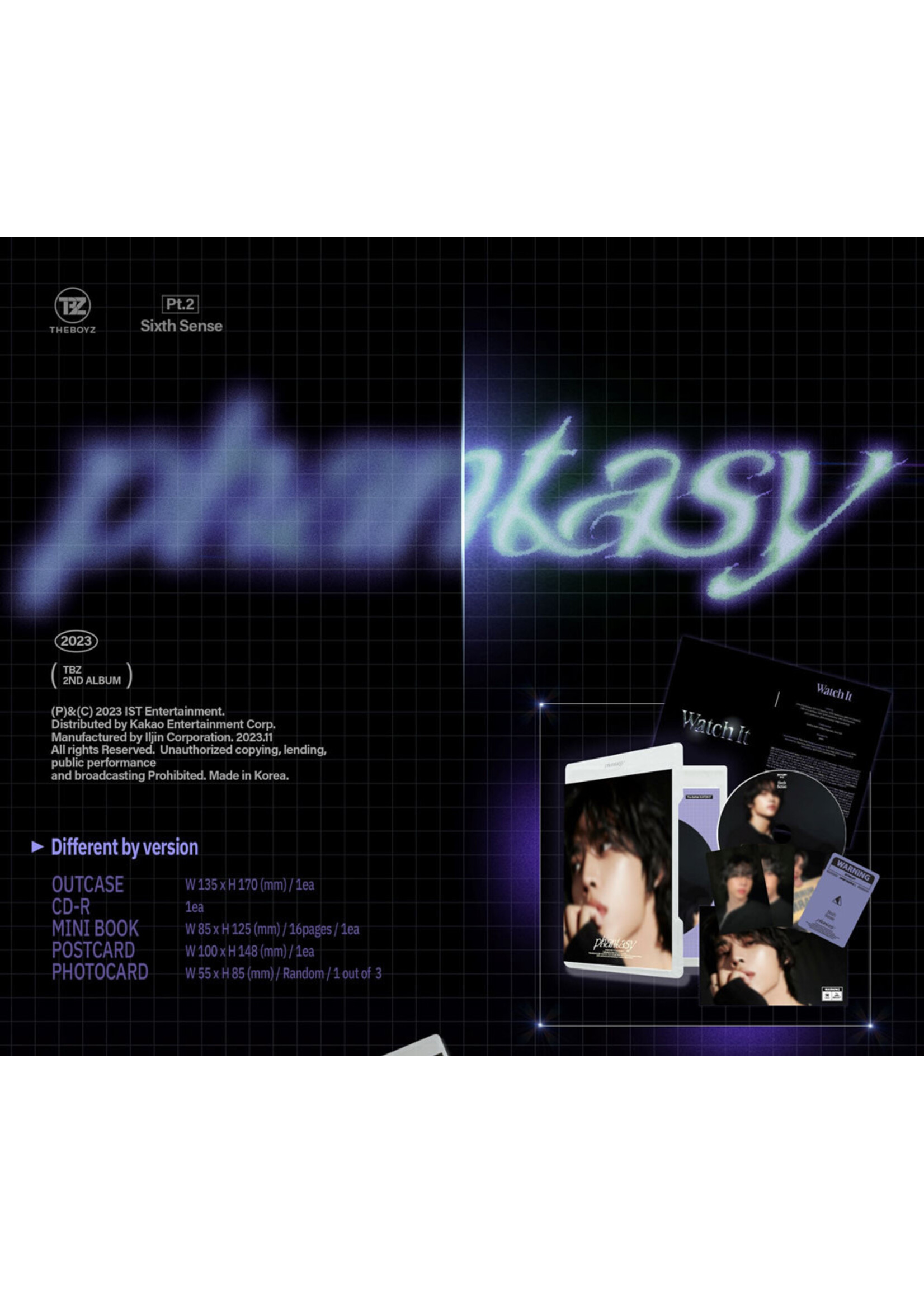 The Boyz THE BOYZ - 2TH ALBUM [PHANTASY] Pt.2 Sixth Sense (DVD ver.)