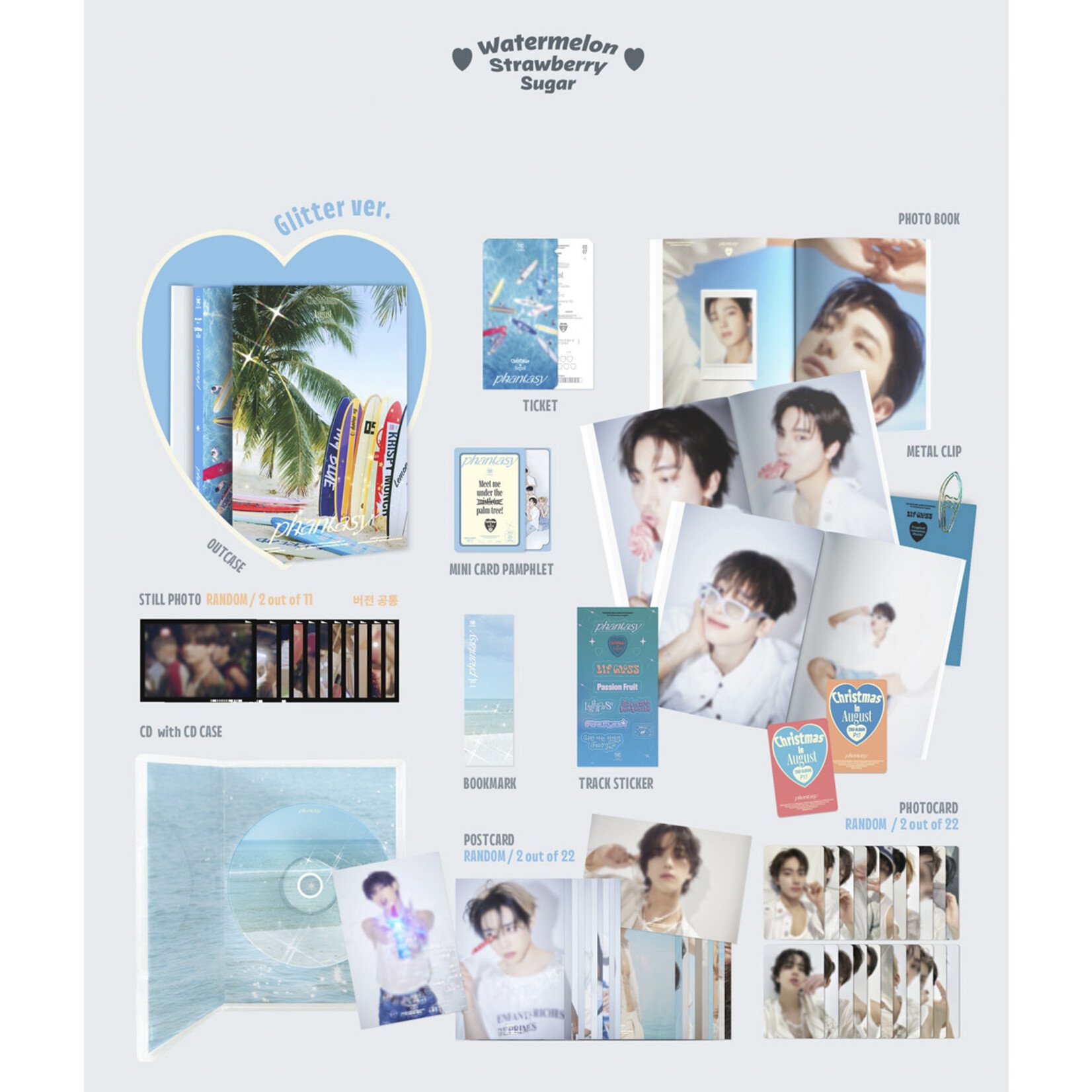 The Boyz [LUCKY DRAW] THE BOYZ - 2nd Album [Pt.1 Christmas In August] (Photobook Ver.) + Random Photocard (SW)