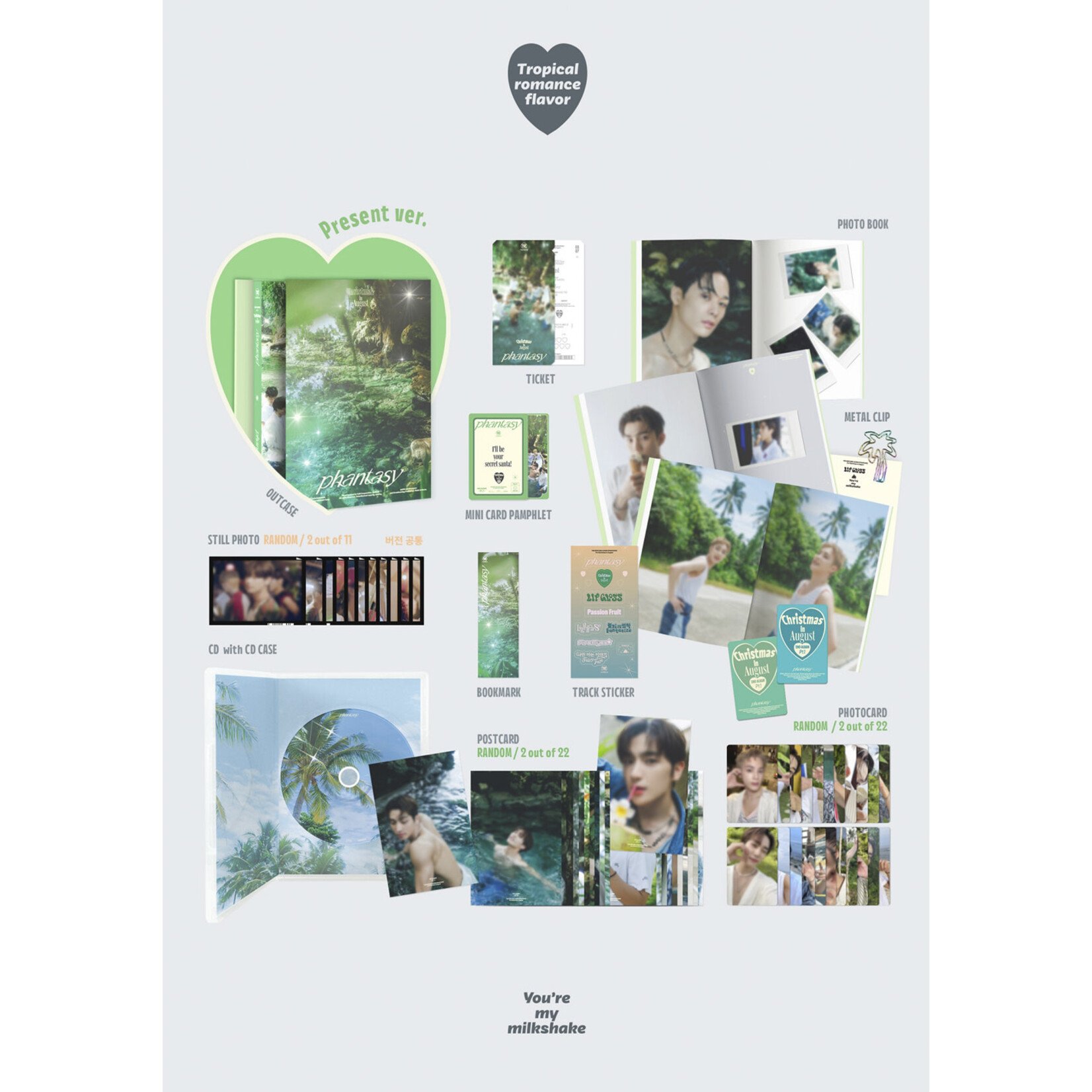 The Boyz [LUCKY DRAW] THE BOYZ - 2nd Album [Pt.1 Christmas In August] (Photobook Ver.) + Random Photocard (SW)