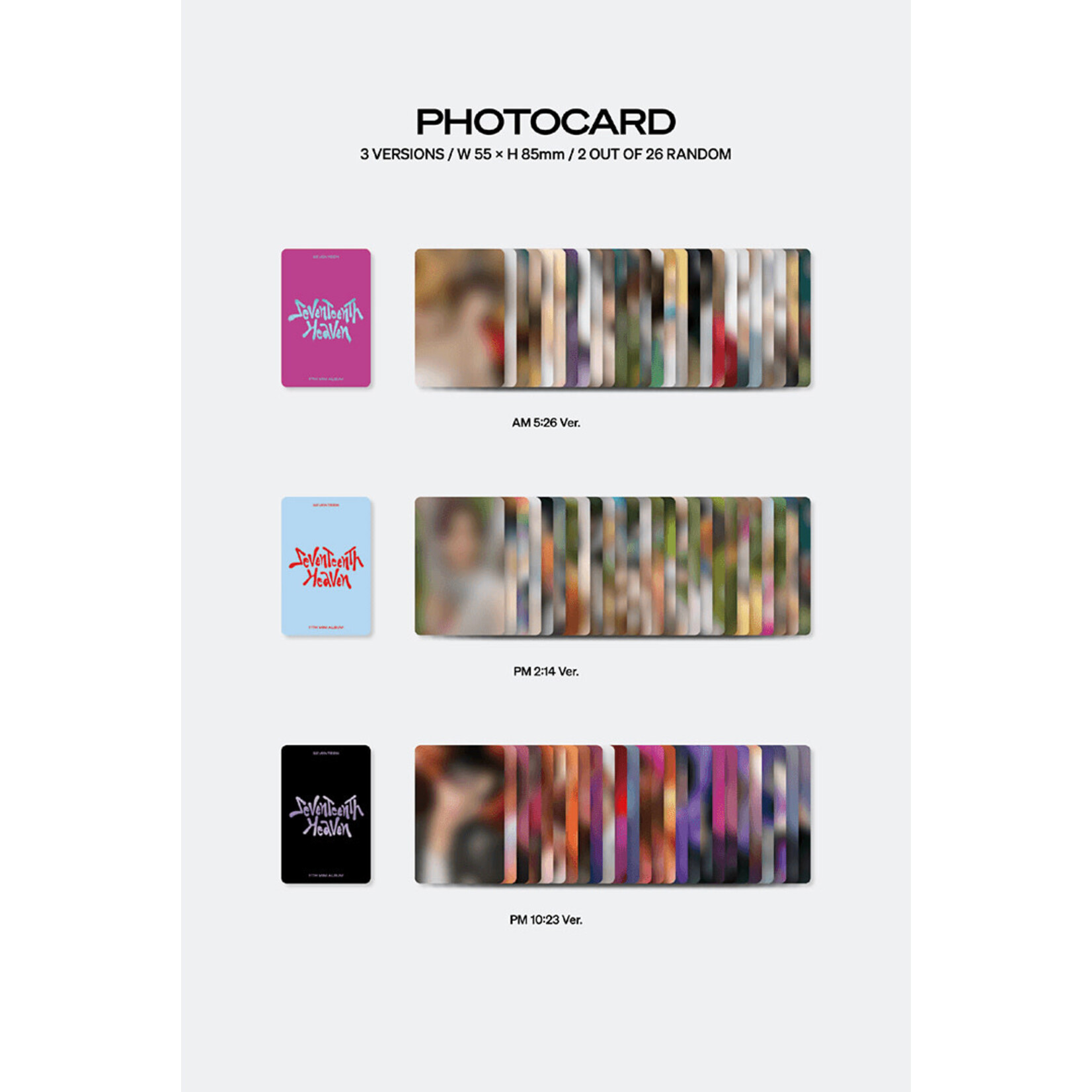 Seventeen [LUCKY DRAW] SEVENTEEN - 11th Mini Album [SEVENTEENTH HEAVEN] (Photobook Ver.) + Random Photocard (SW)