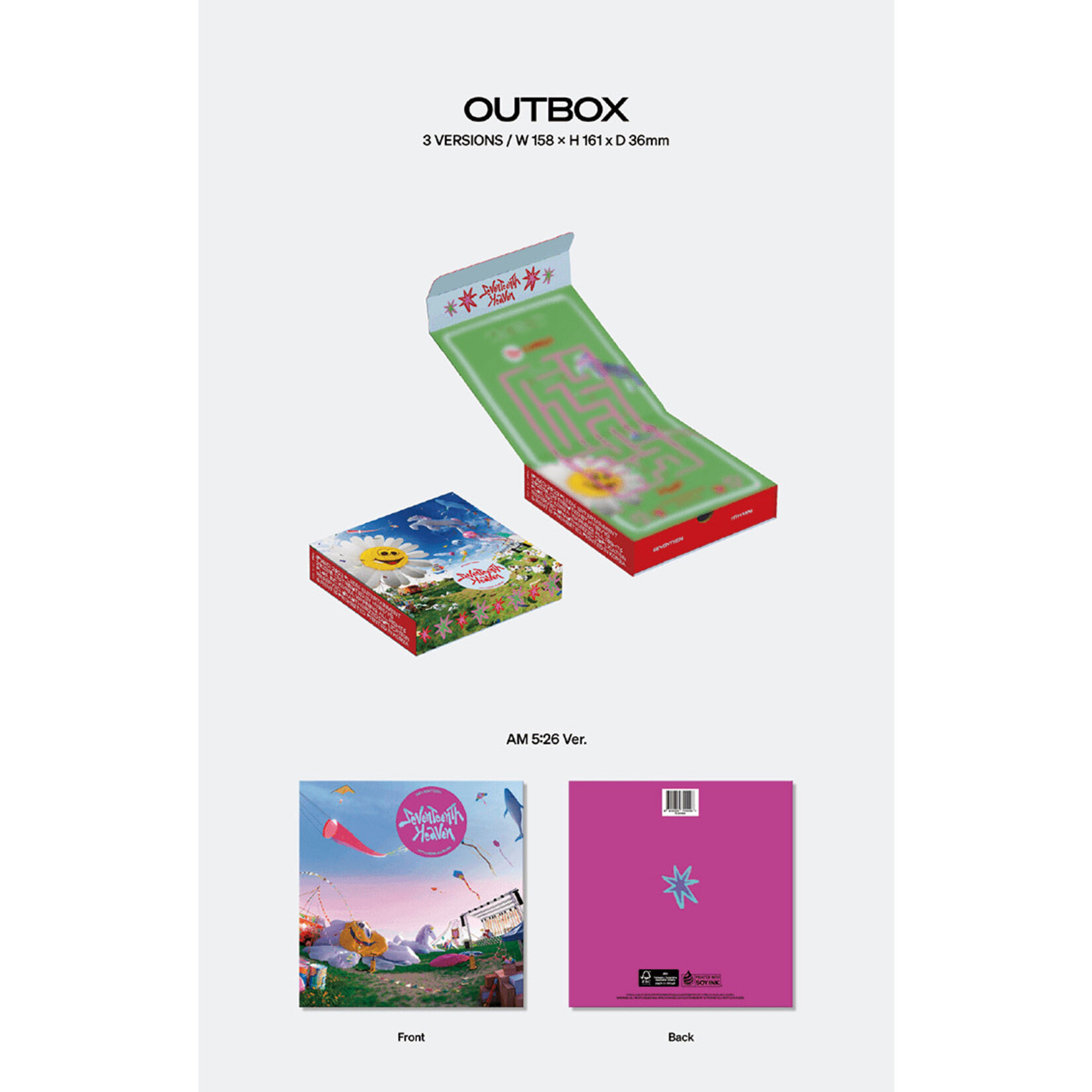 Seventeen SEVENTEEN - 11th Mini Album [SEVENTEENTH HEAVEN] (Photobook Ver.) + Random Bookmark (SW)
