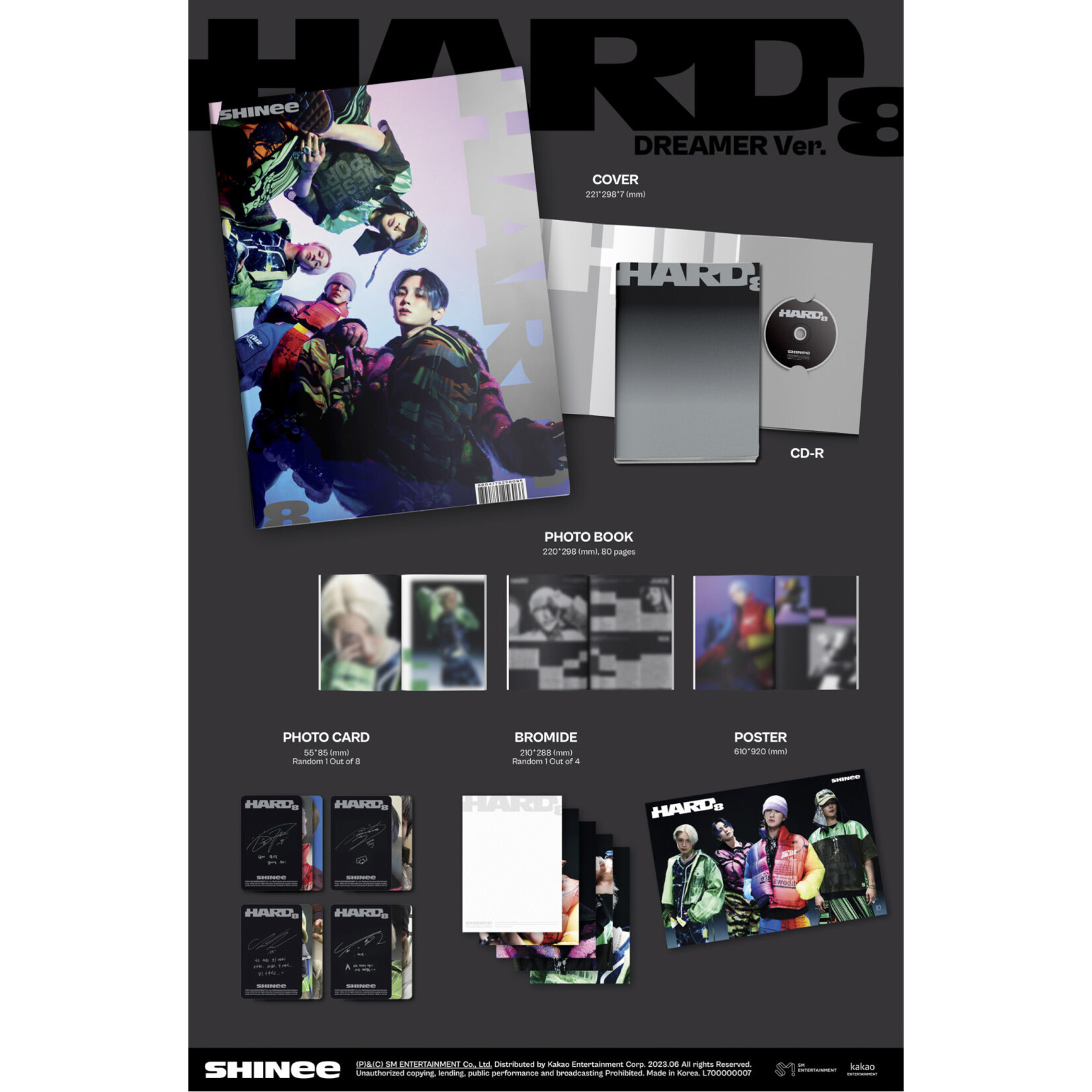 Shinee SHINee - 8th Full Album [HARD] (Photo Book Ver.)