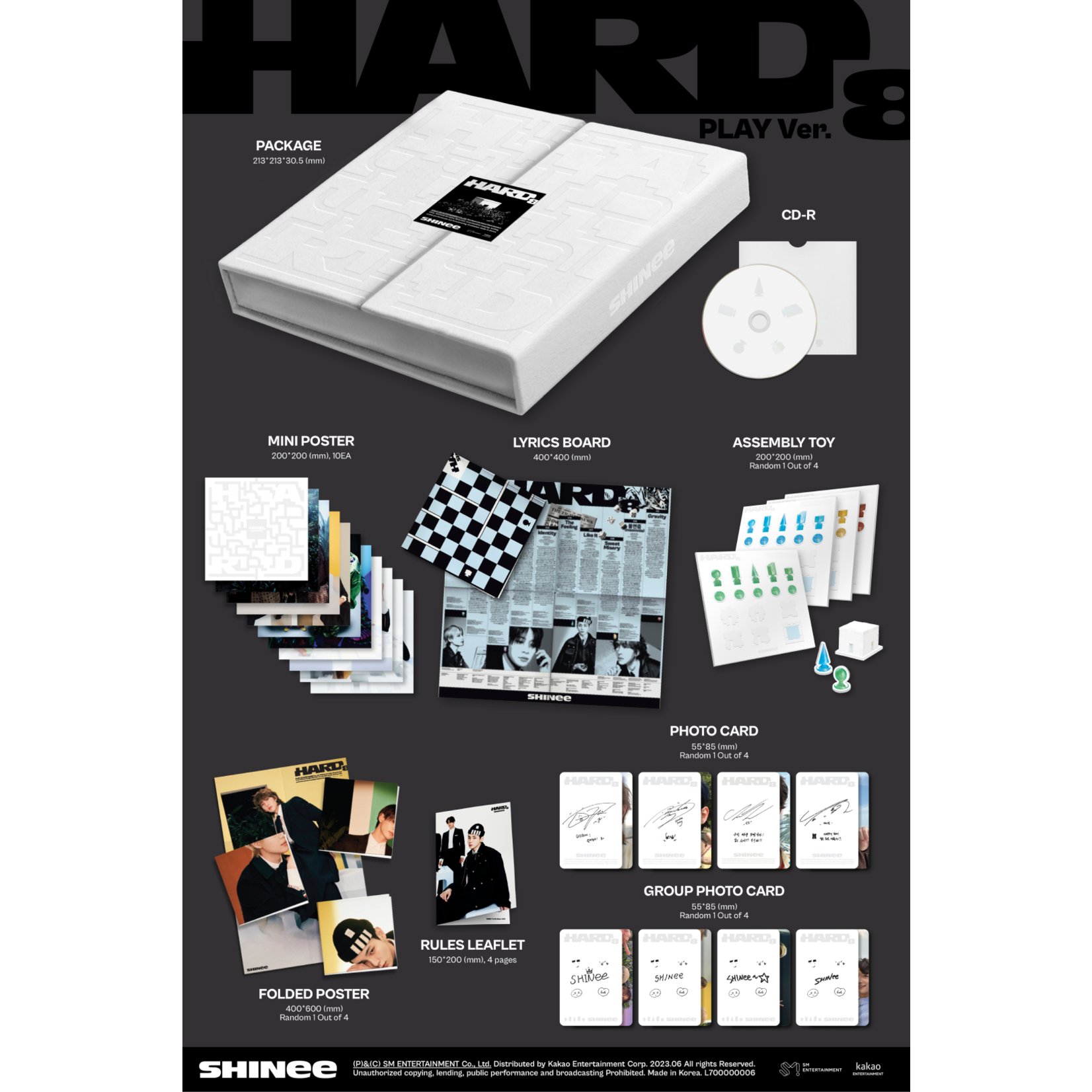 Shinee SHINee - 8th Full Album [HARD] (Package Ver.)