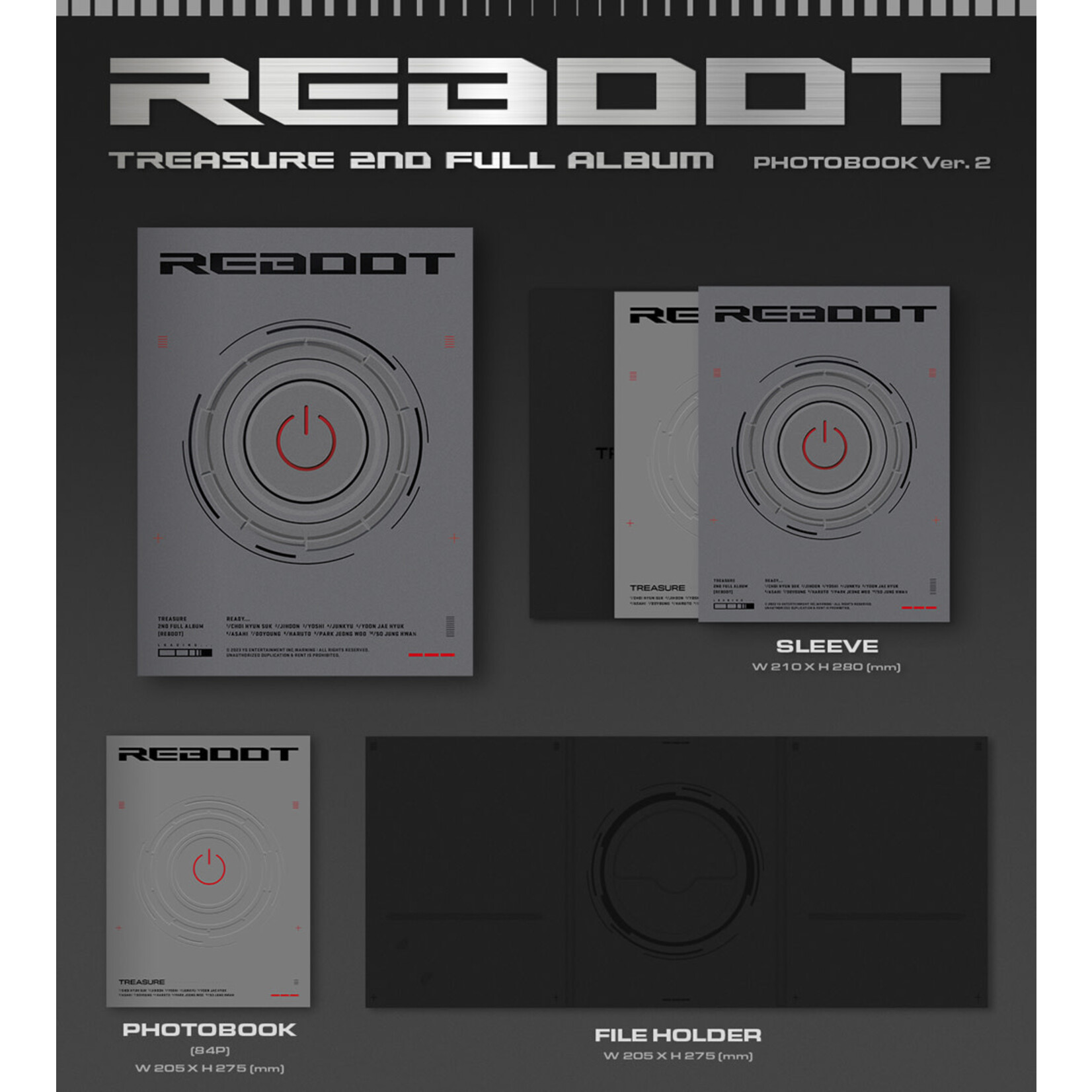 Treasure TREASURE - 2nd Full Album [REBOOT] (PHOTOBOOK Ver.)