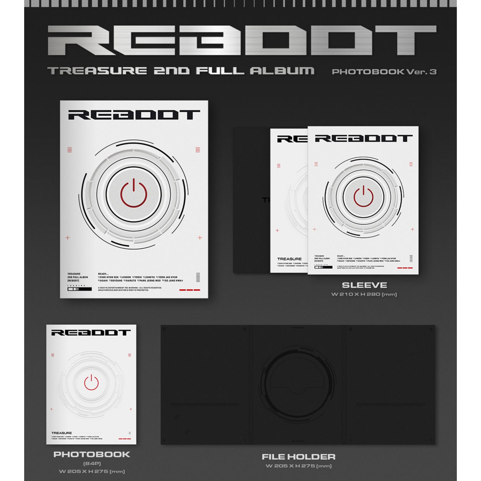 Treasure TREASURE - 2nd Full Album [REBOOT] (PHOTOBOOK Ver.)