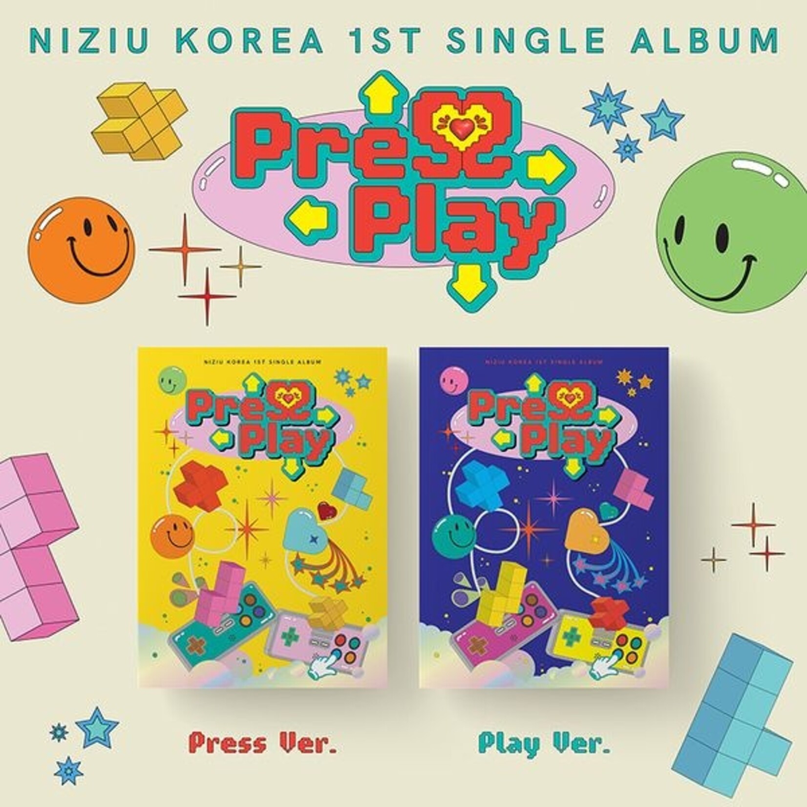 NiziU NiziU - 1st Single Album [Press Play] + Random Photocard (BDM)