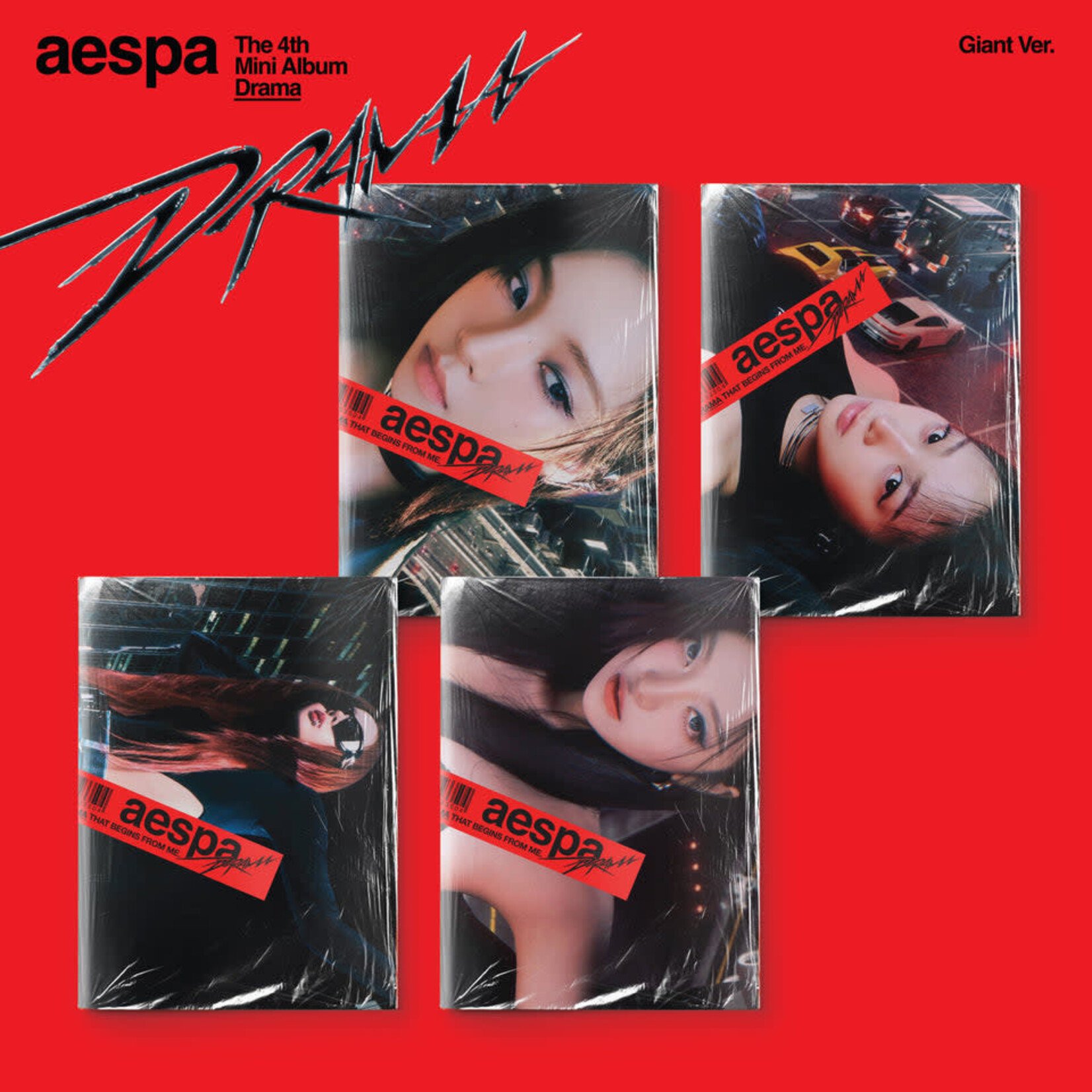 Aespa aespa - 4th Mini [Drama] (Giant Ver.) + interAsia Exclusive Photocard