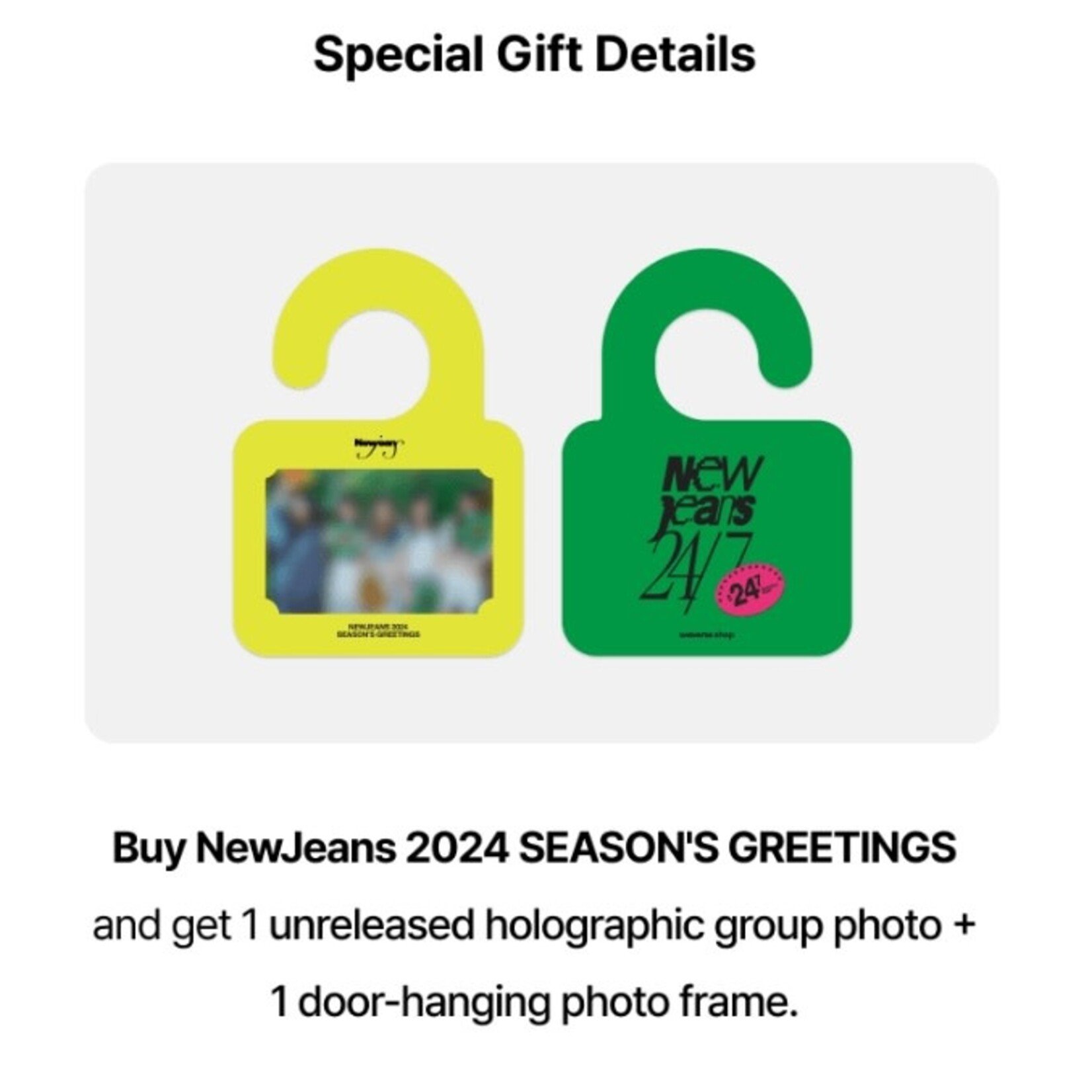 NewJeans [Summer Sale] [Weverse] NewJeans - 2024 SEASON'S GREETINGS + Weverse Gift (WS)