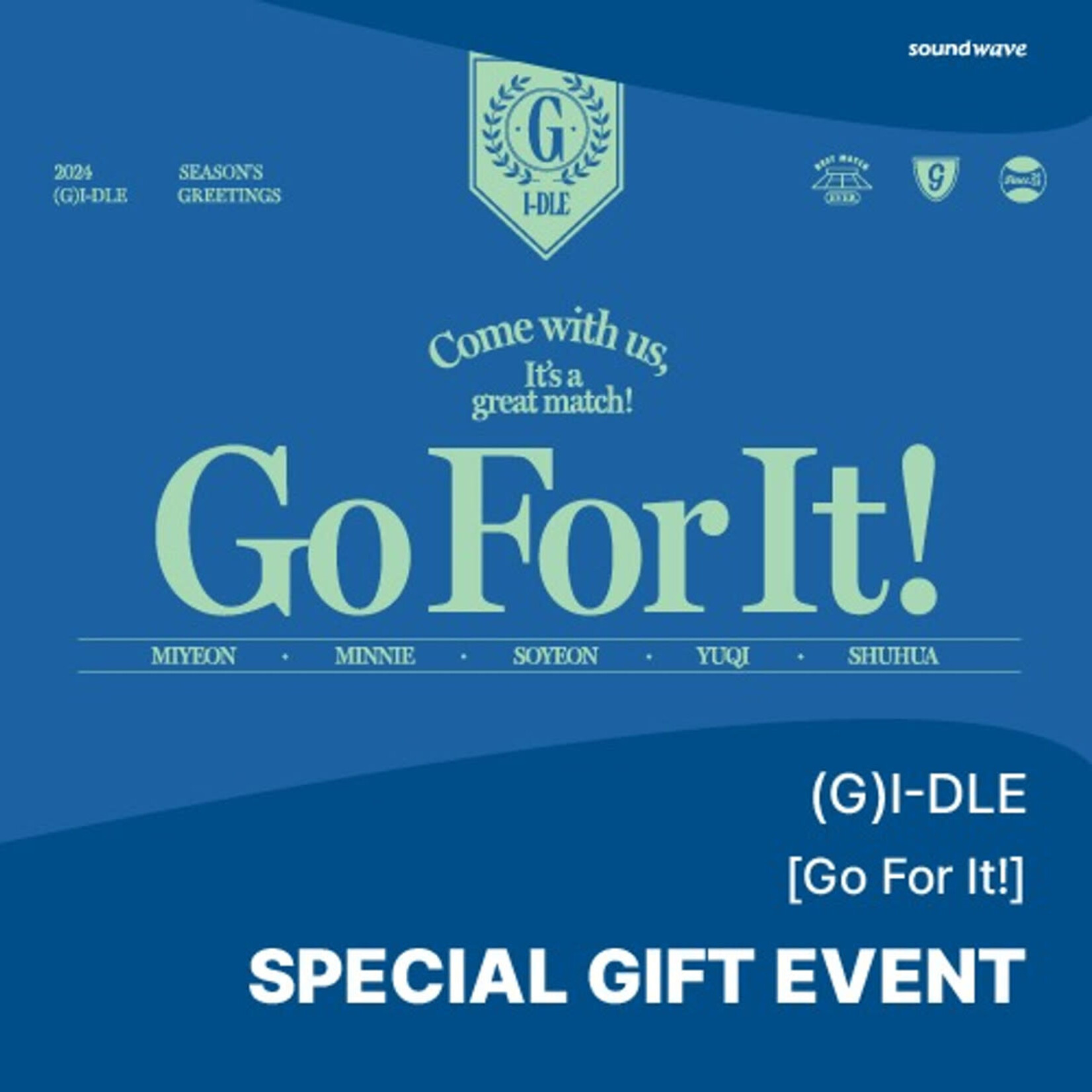 i-dle* (G)I-DLE - 2024 SEASON'S GREETINGS [Go For It!] + Random Photocard (SW)