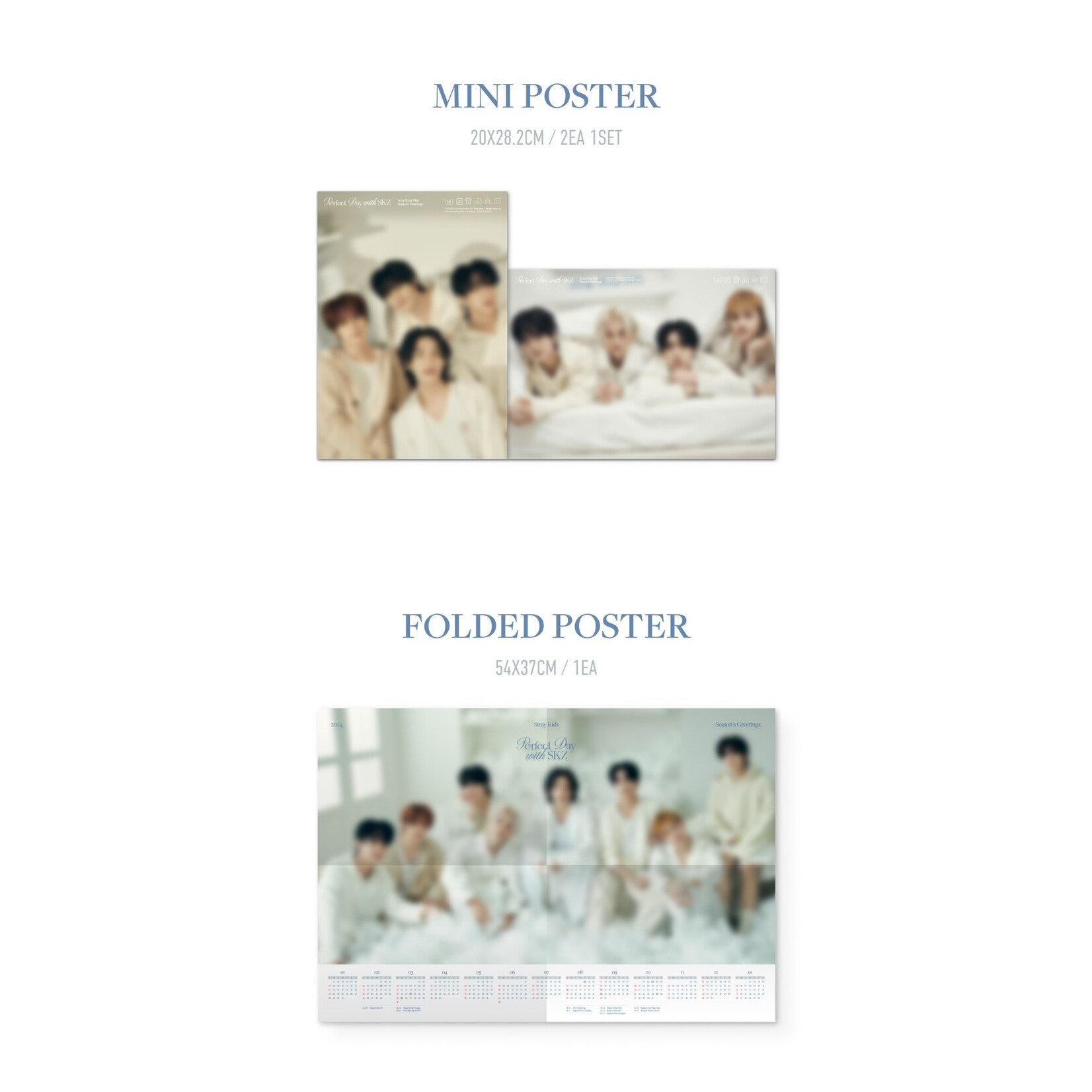 Stray Kids Stray Kids - 2024 Season's Greetings [Perfect Day with SKZ] + JYP shop Gift (JYP)