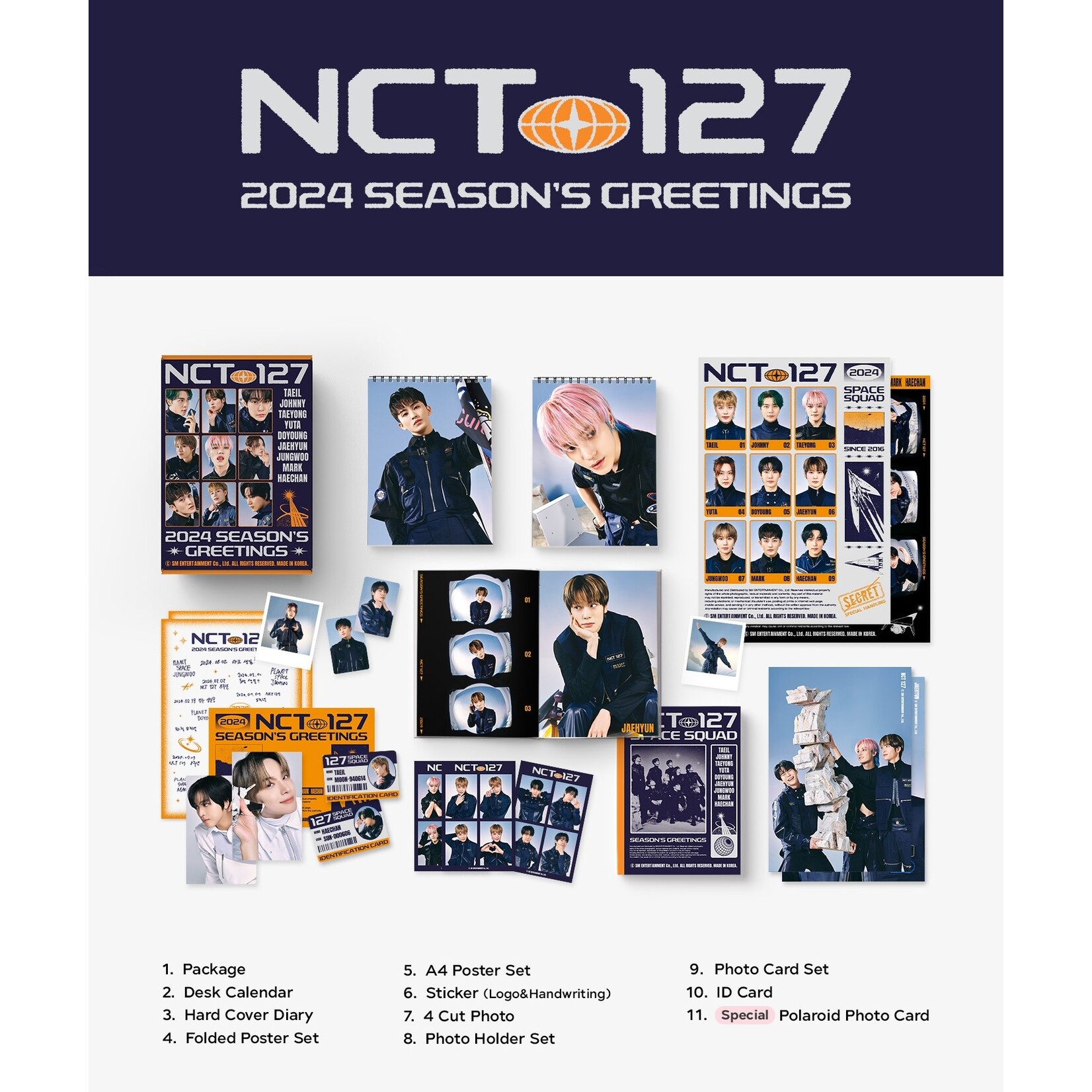 NCT NCT 127 – 2024 NCT 127 SEASON'S GREETINGS + Photocard SET