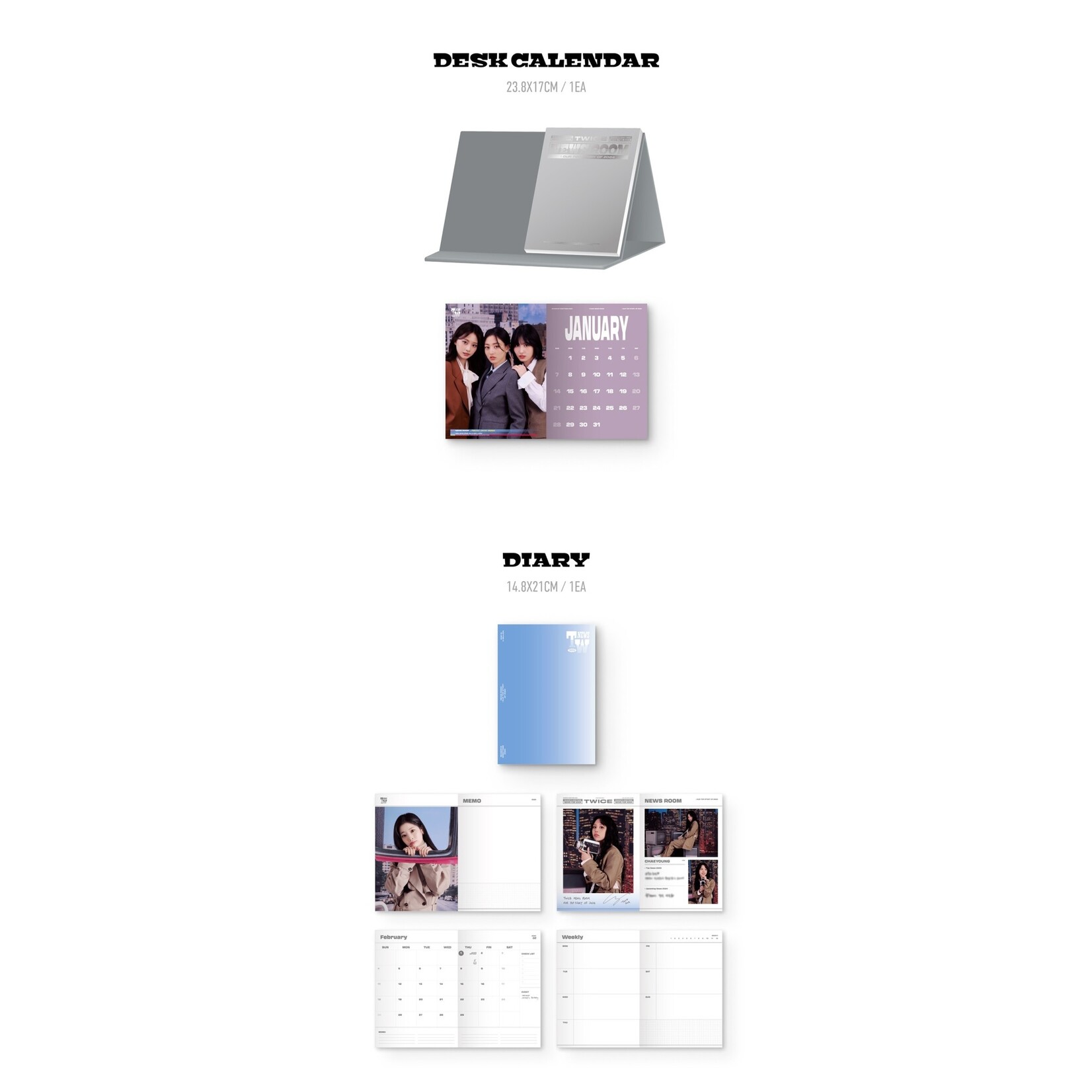 Twice TWICE - 2024 SEASON'S GREETINGS [TWICE NEWS ROOM] + JYP shop Gift (JYP)