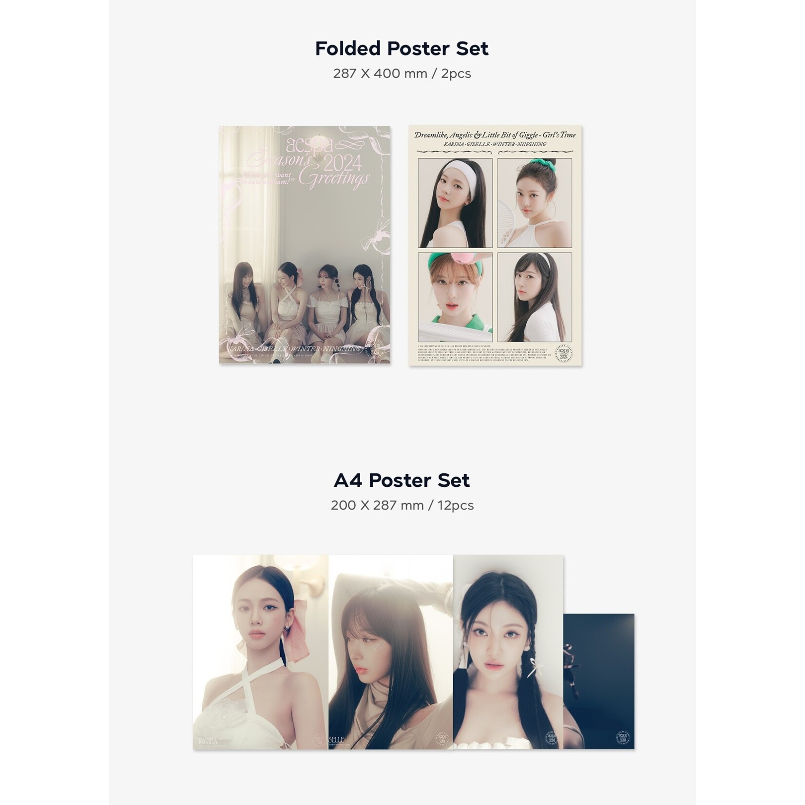 Aespa aespa – 2024 aespa SEASON'S GREETINGS + Photocard SET