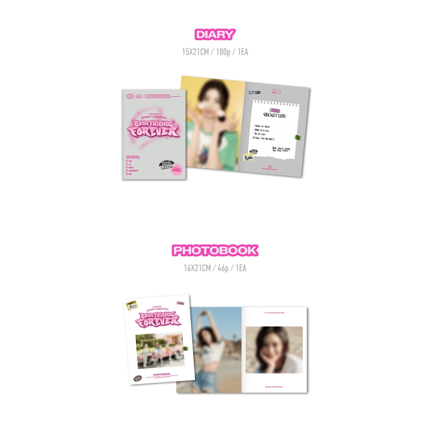 Itzy [Summer Sale] ITZY - 2024 Season’s Greetings [Best Friends Forever] + JYP shop Gift (JYP)