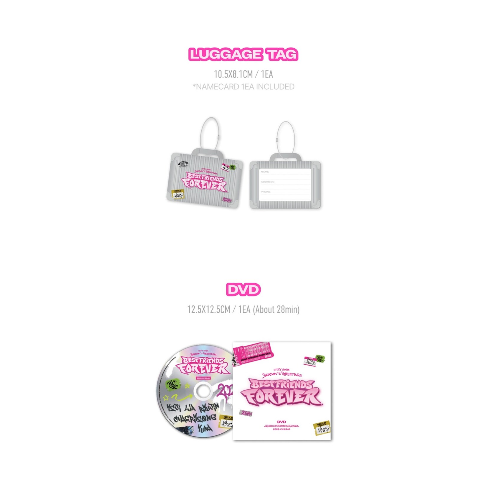 Itzy ITZY - 2024 Season’s Greetings [Best Friends Forever] + JYP shop Gift (JYP)