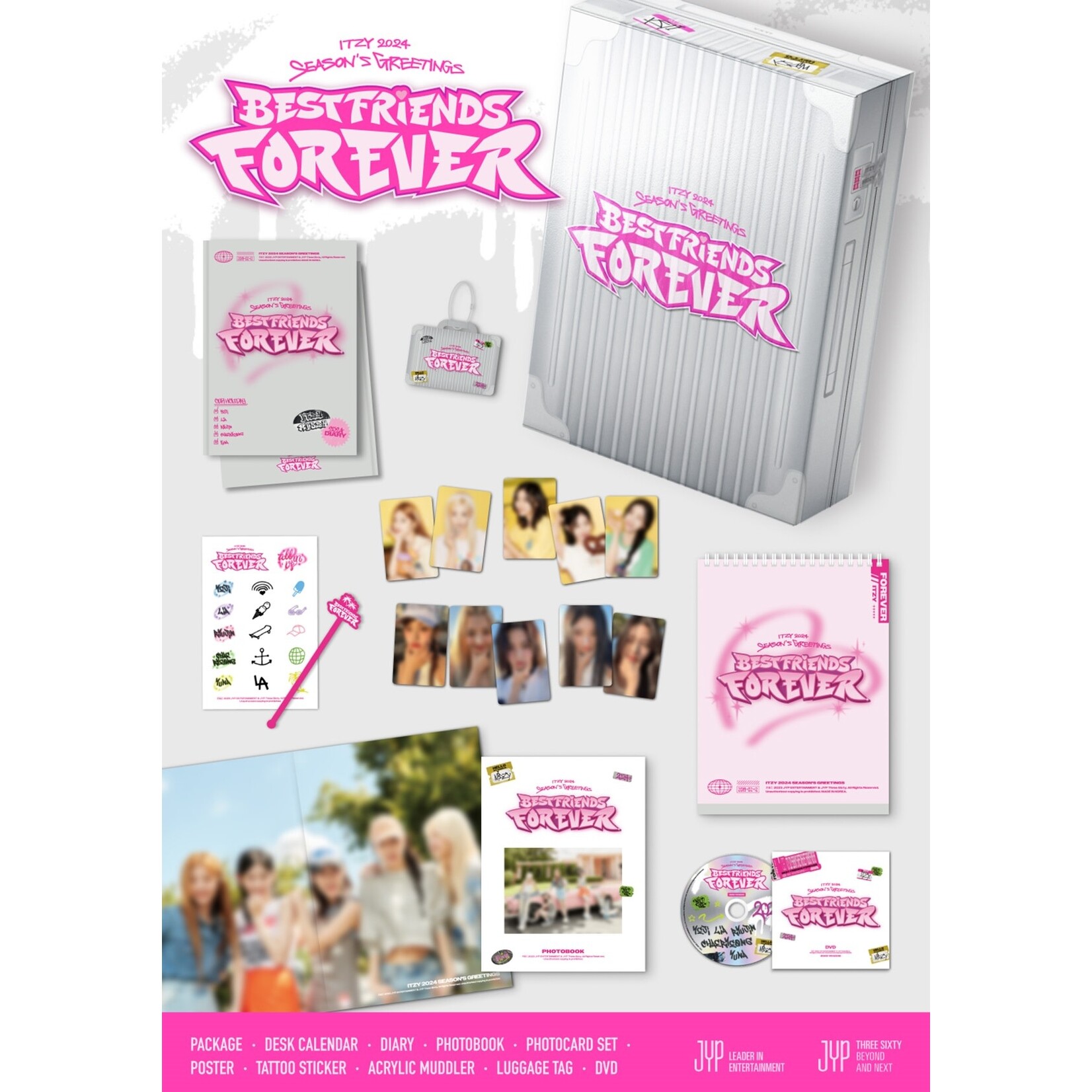 Itzy ITZY - 2024 Season’s Greetings [Best Friends Forever] + JYP shop Gift (JYP)