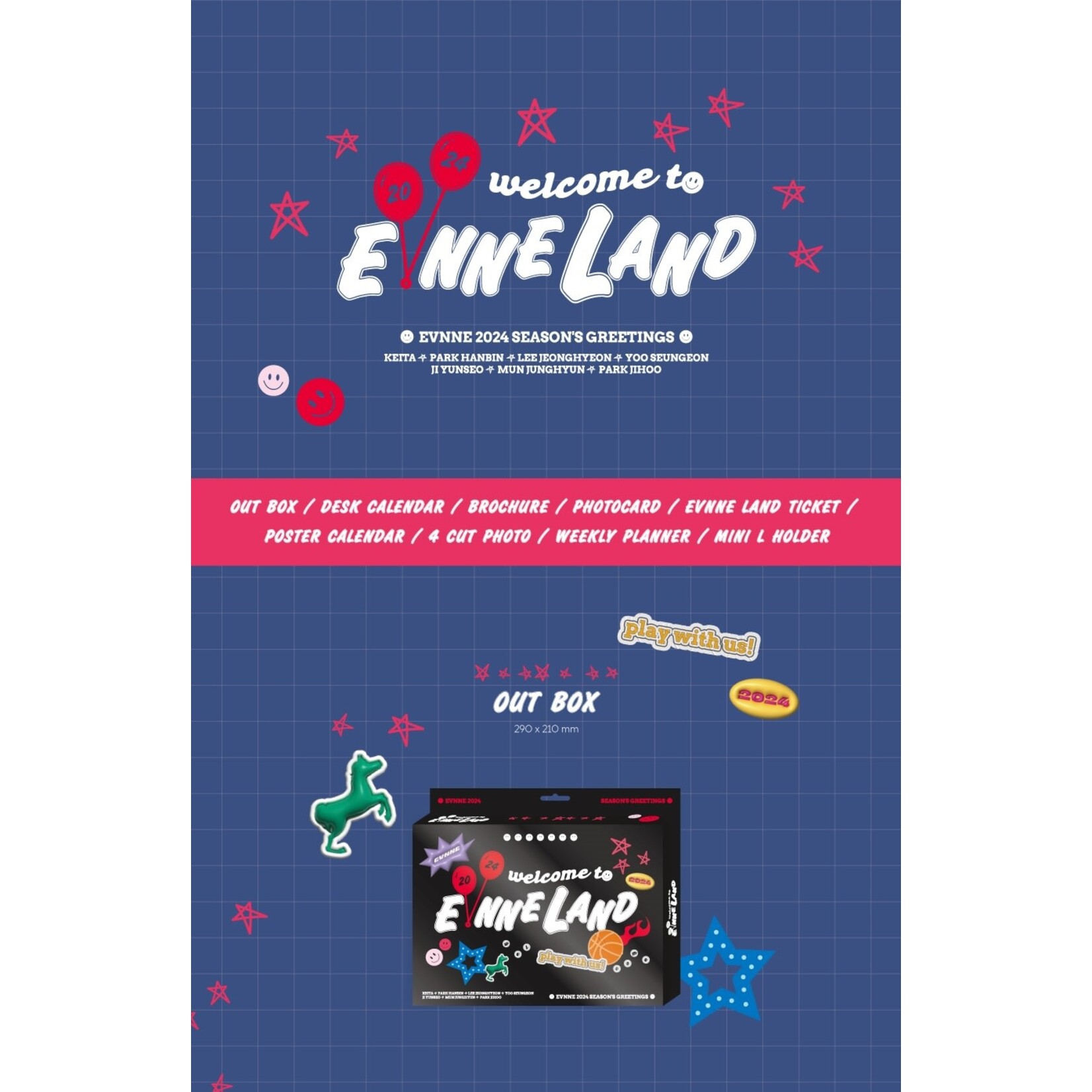 EVNNE [Summer Sale] EVNNE - 2024 SEASON'S GREETINGS [WELCOME TO EVNNE LAND] + Random Photocard (EVERLINE)