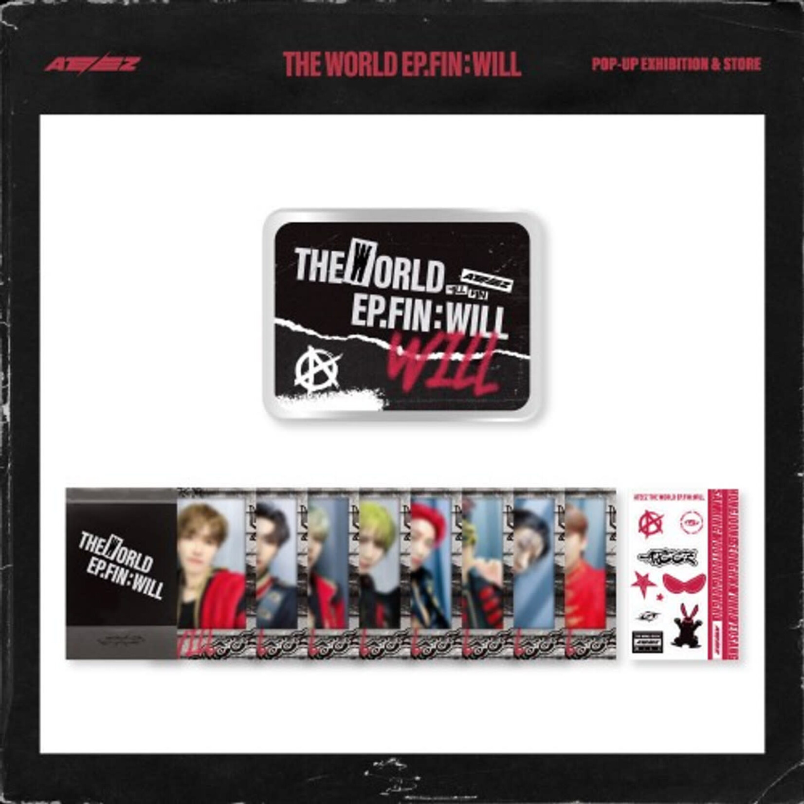 ATEEZ ATEEZ - [THE WORLD EP.FIN : WILL] OFFICIAL MERCH - TIN CASE INSTANT PHOTO SET