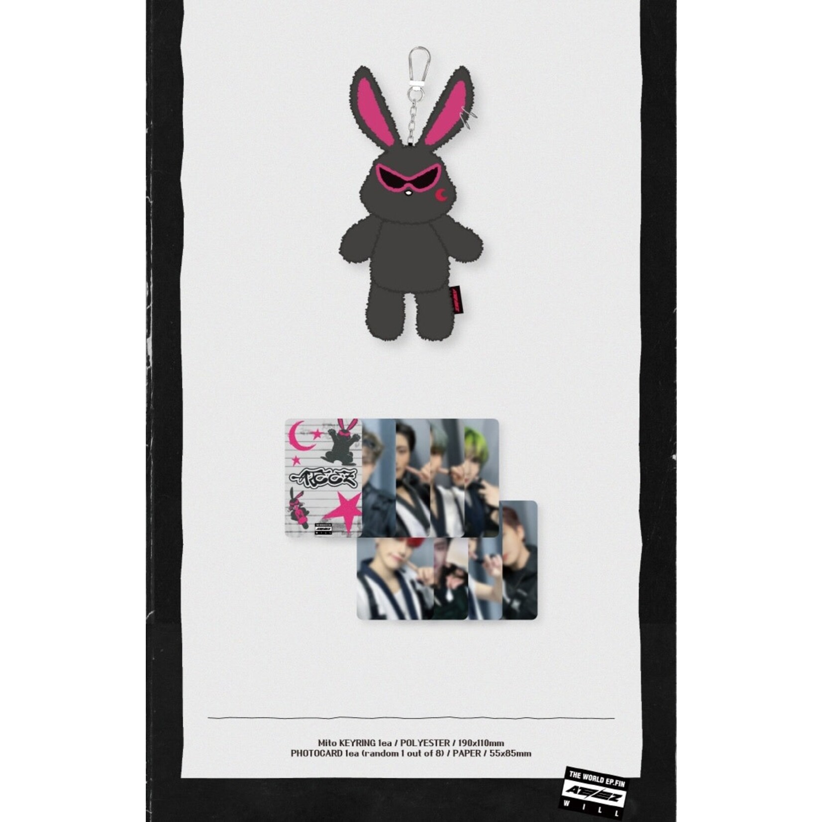 ATEEZ ATEEZ - [THE WORLD EP.FIN : WILL] OFFICIAL MERCH - Mito KEYRING