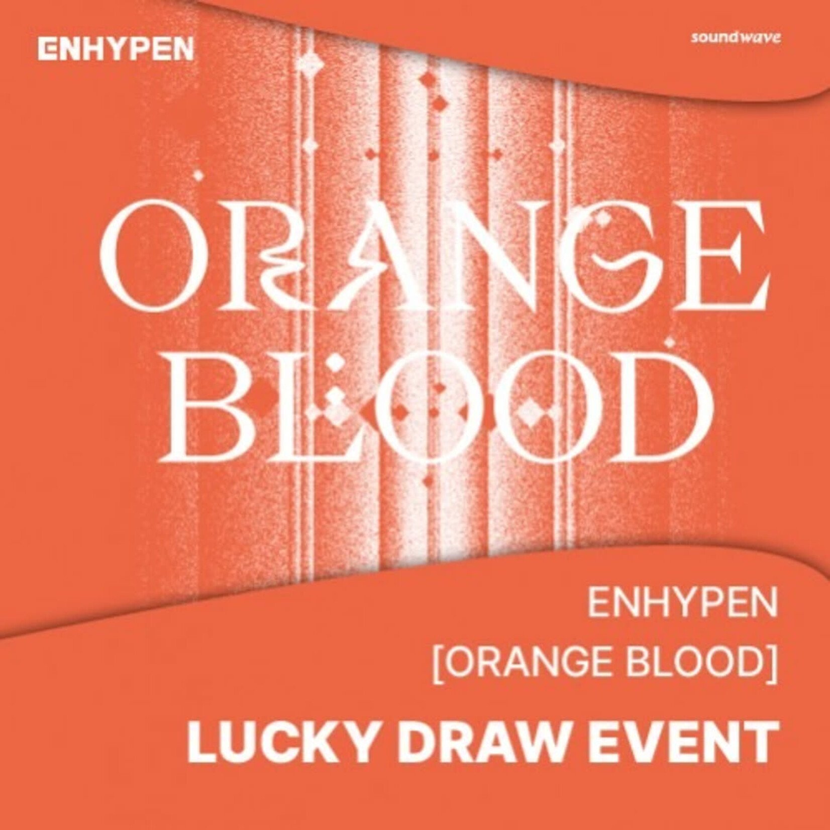 Enhypen [LUCKY DRAW] ENHYPEN - [ORANGE BLOOD] (ENGENE Random Ver.) + Random Photocard (SW)