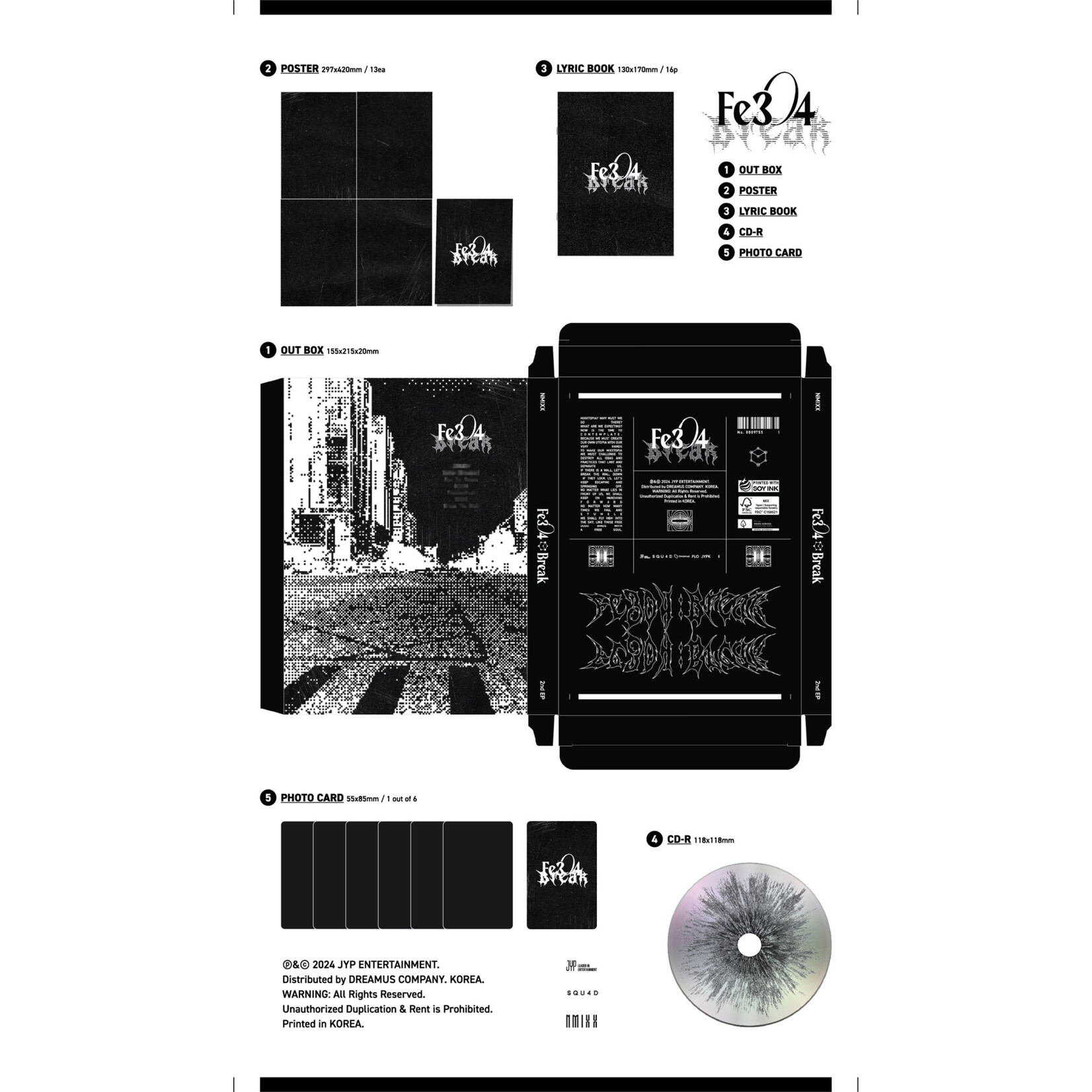 NMIXX NMIXX - Fe3O4: BREAK (Poster Ver.) + JYP shop Gift (JYP)