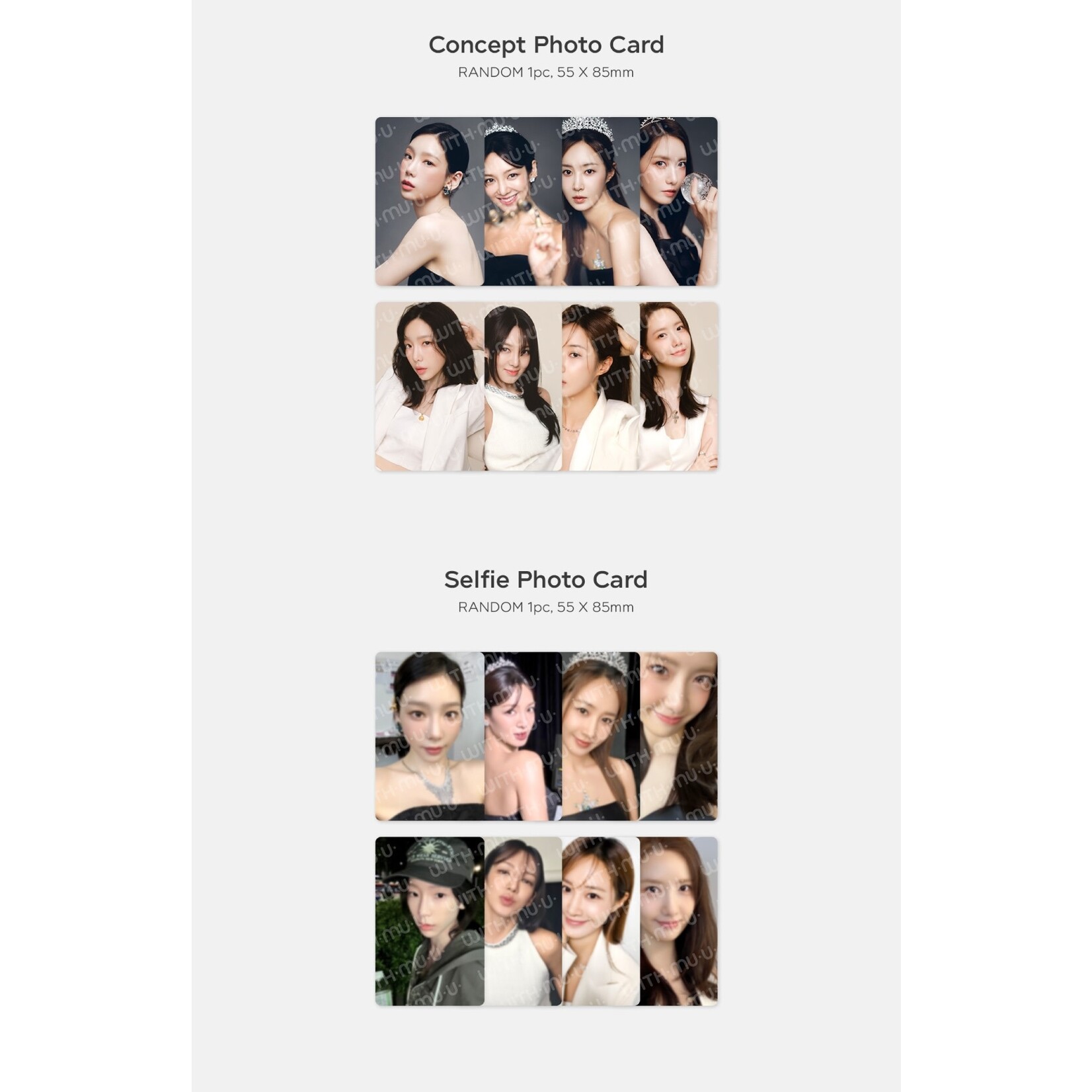 Girl's Generation GIRL'S GENERATION - 12 RANDOM TRADING CARD SET / 2024 SEASON'S GREETINGS OFFICIAL MD