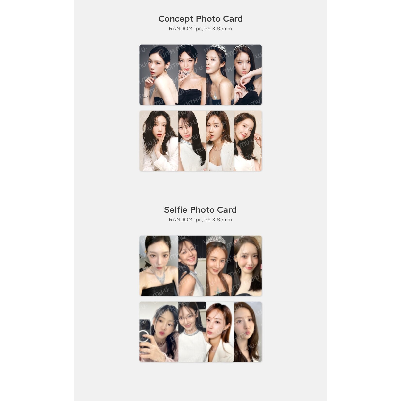 Girl's Generation GIRL'S GENERATION - 12 RANDOM TRADING CARD SET / 2024 SEASON'S GREETINGS OFFICIAL MD